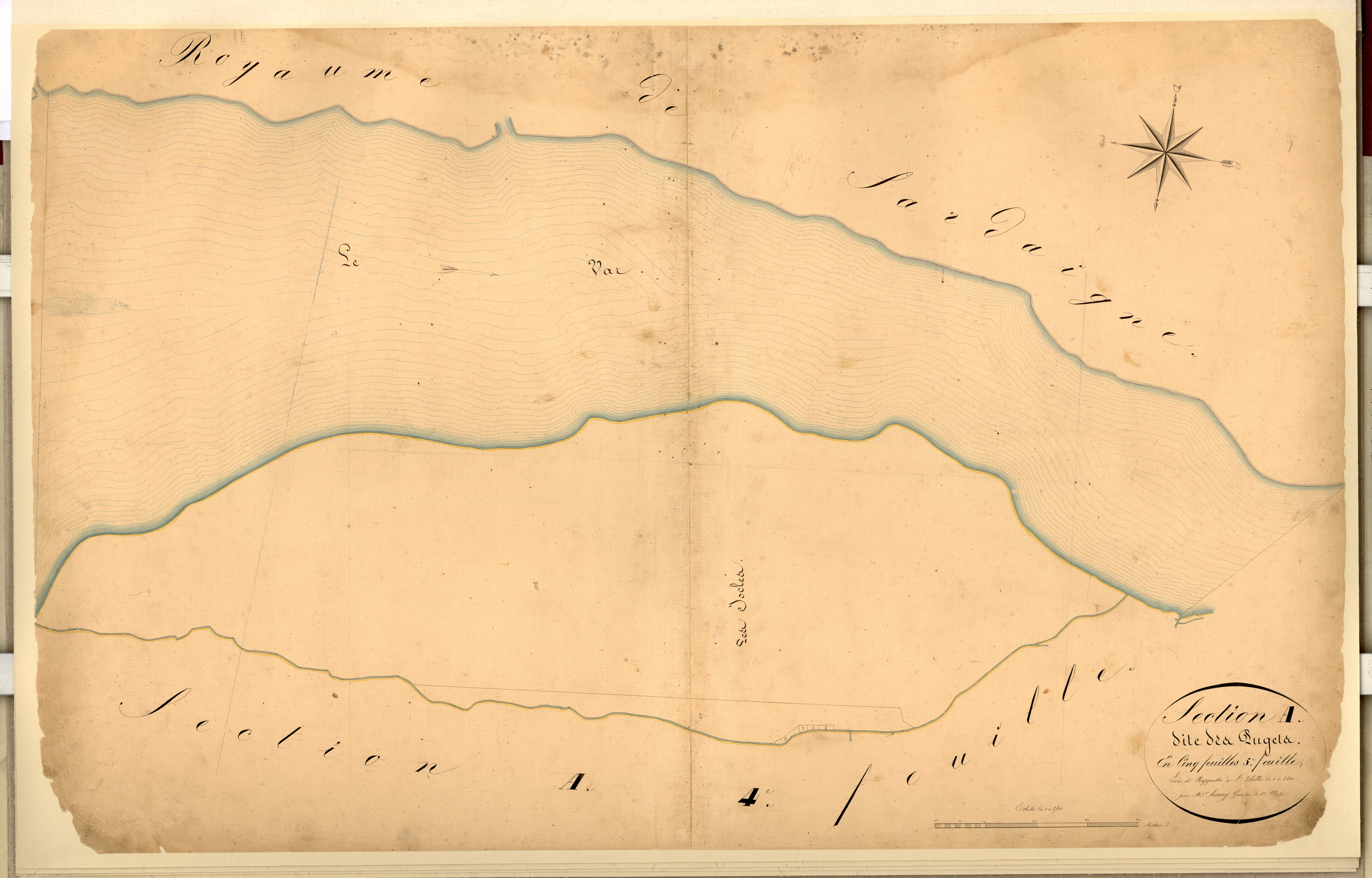 Les Pugets. - Plan de section, A5