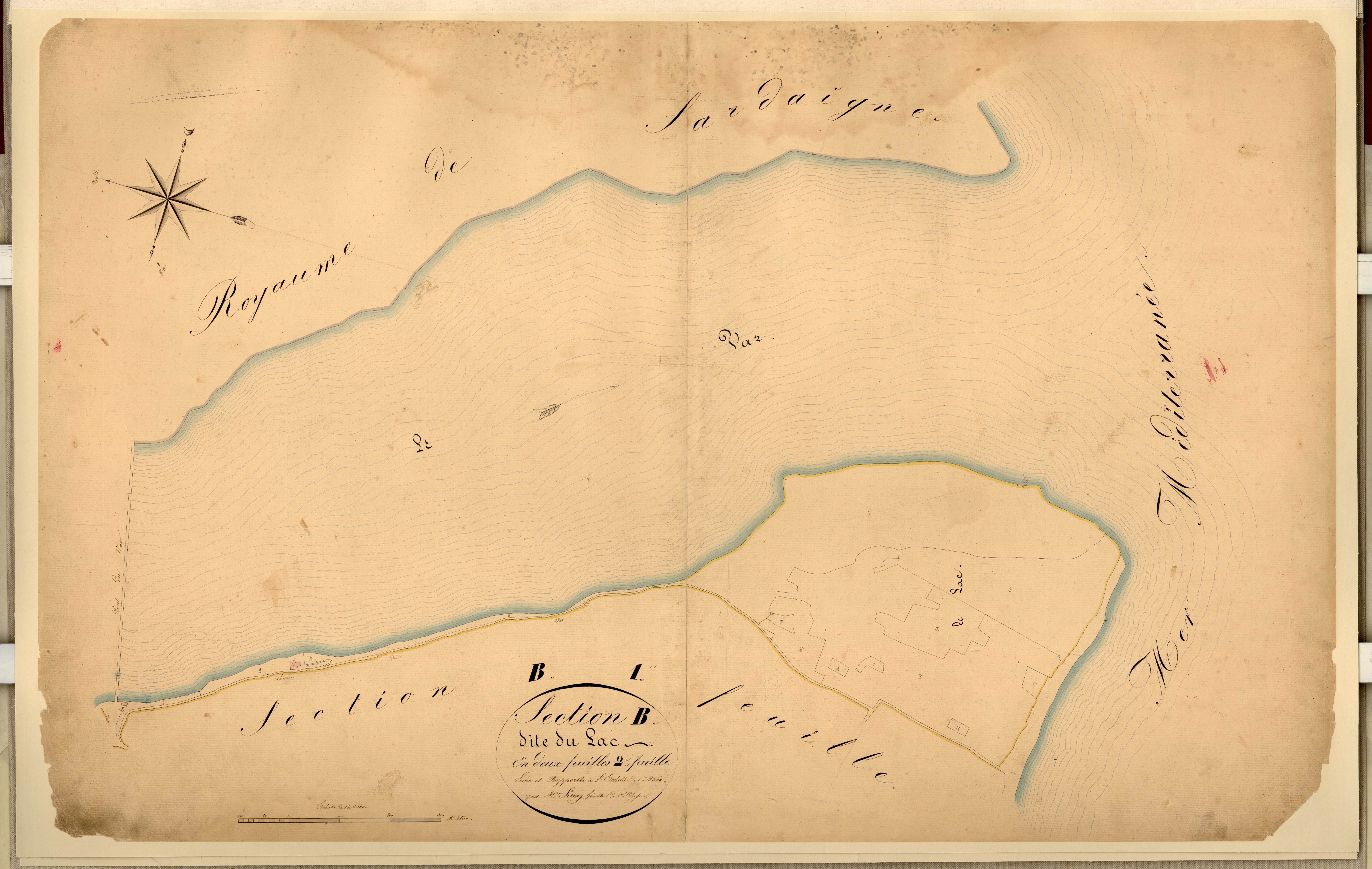 Le Lac. - Plan de section, B2