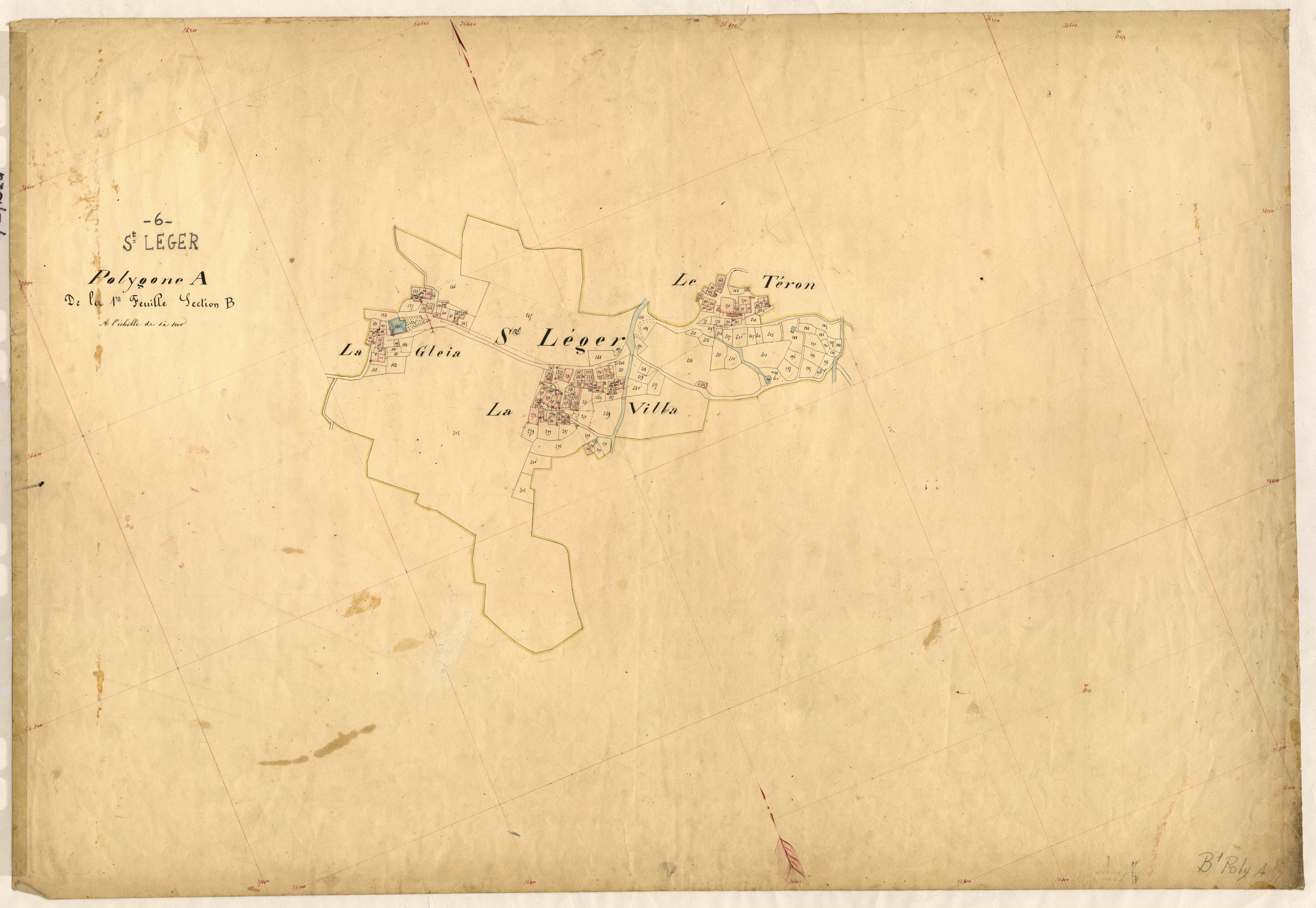 Le Village (développement). - Plan de section, B1(d)