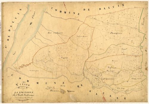 La Vignassa. - Plan de section, A