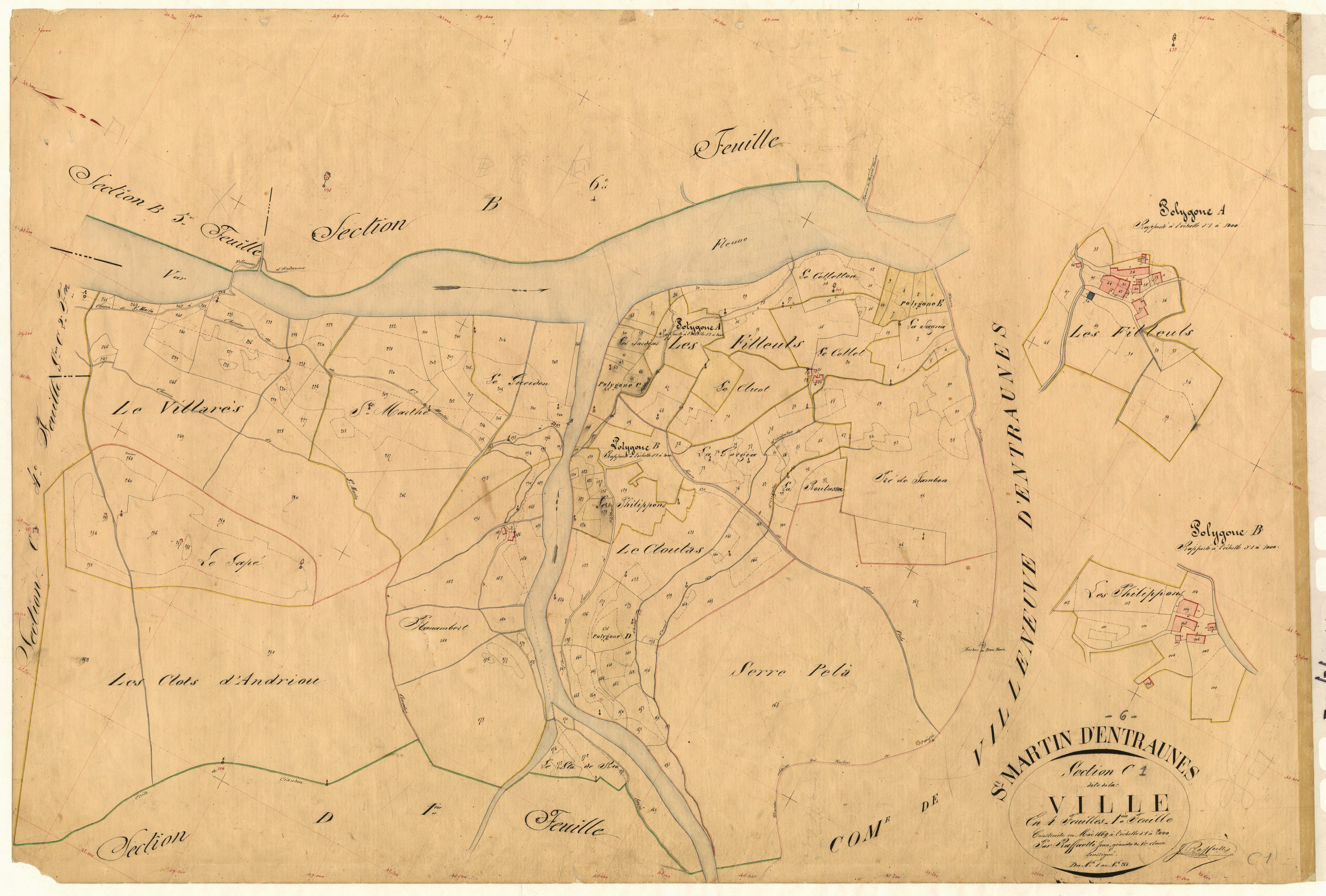 La Ville. - Plan de section, C1