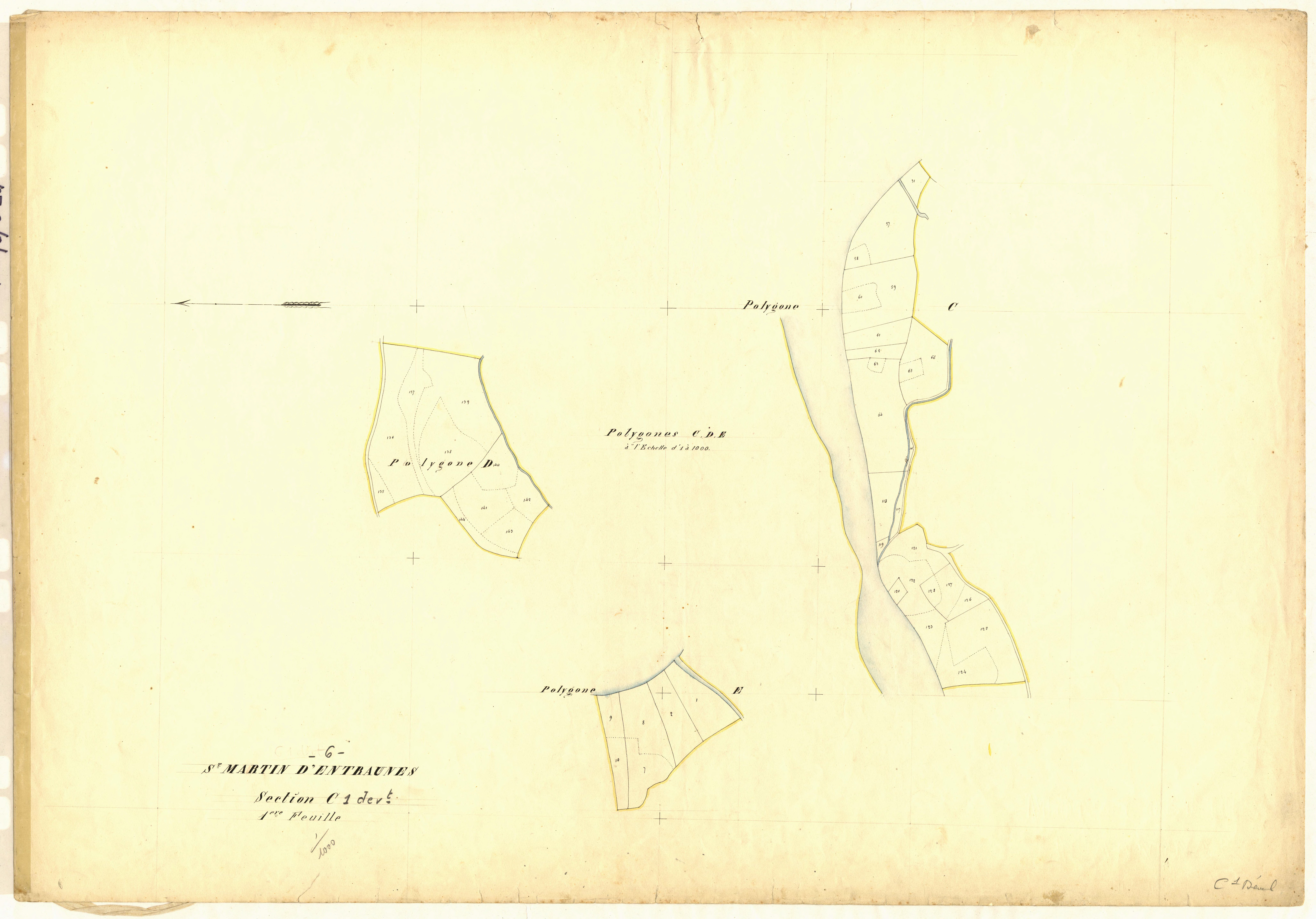 La Ville (développement). - Plan de section, C1(d)