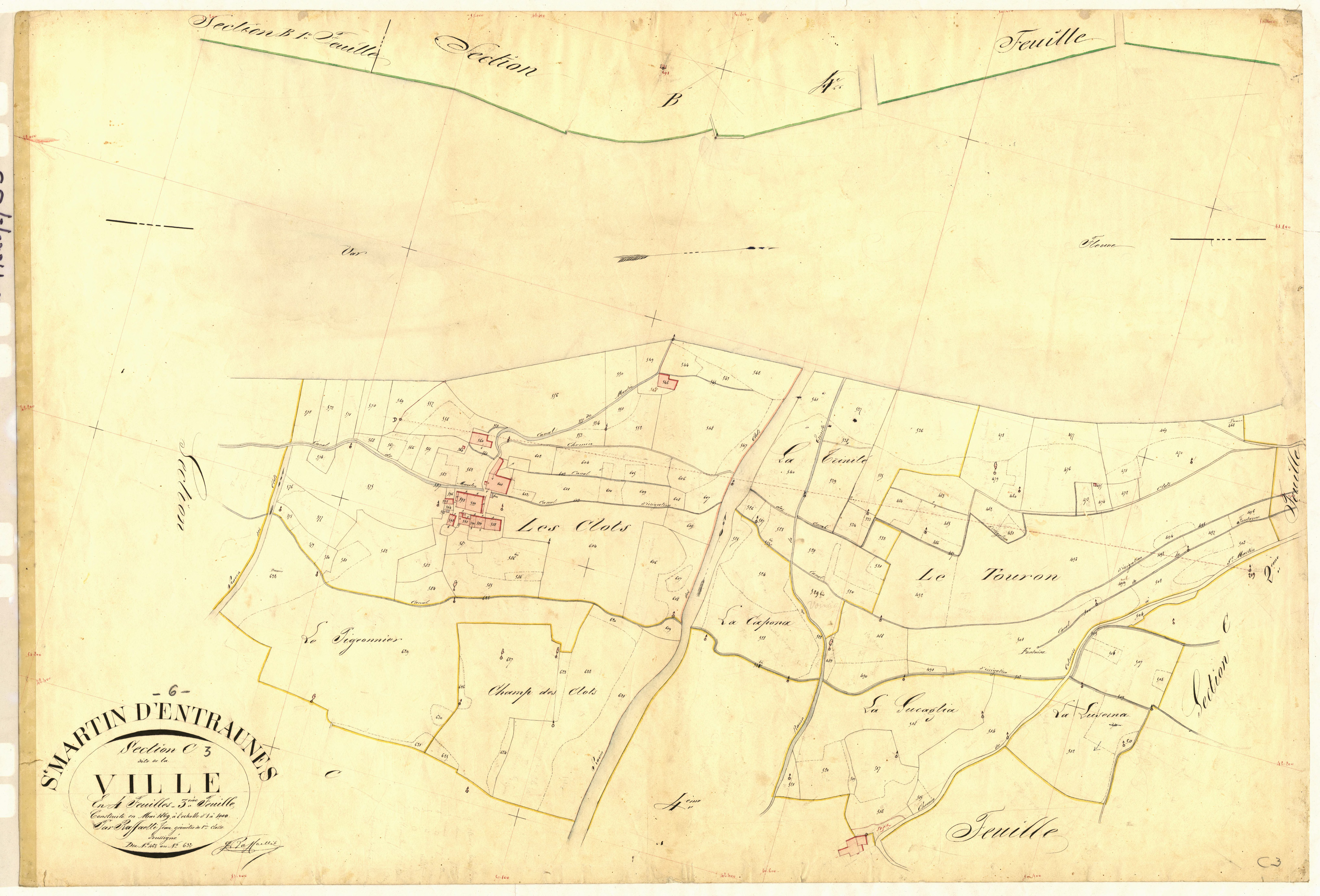 La Ville. - Plan de section, C3
