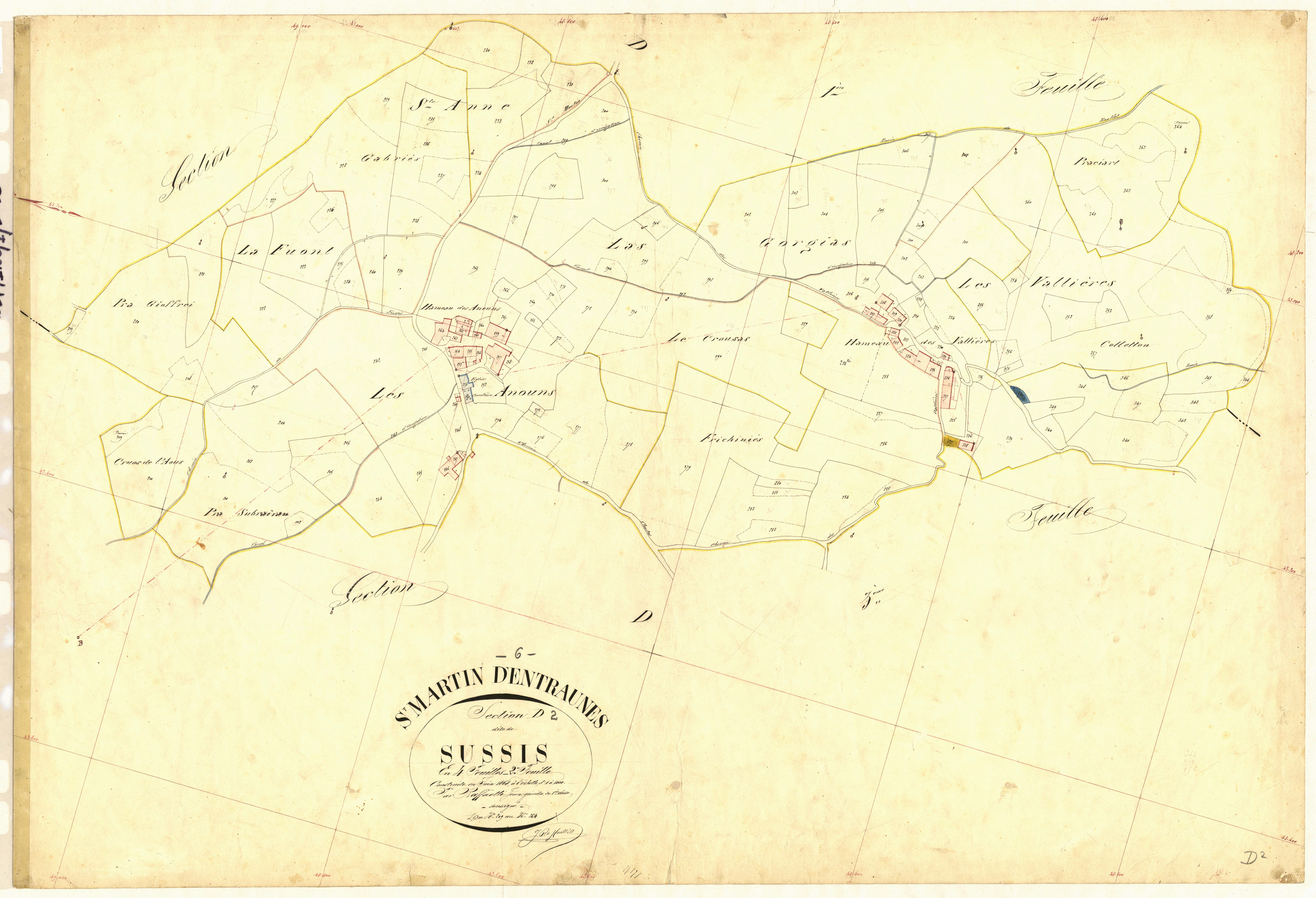 Sussis. - Plan de section, D2
