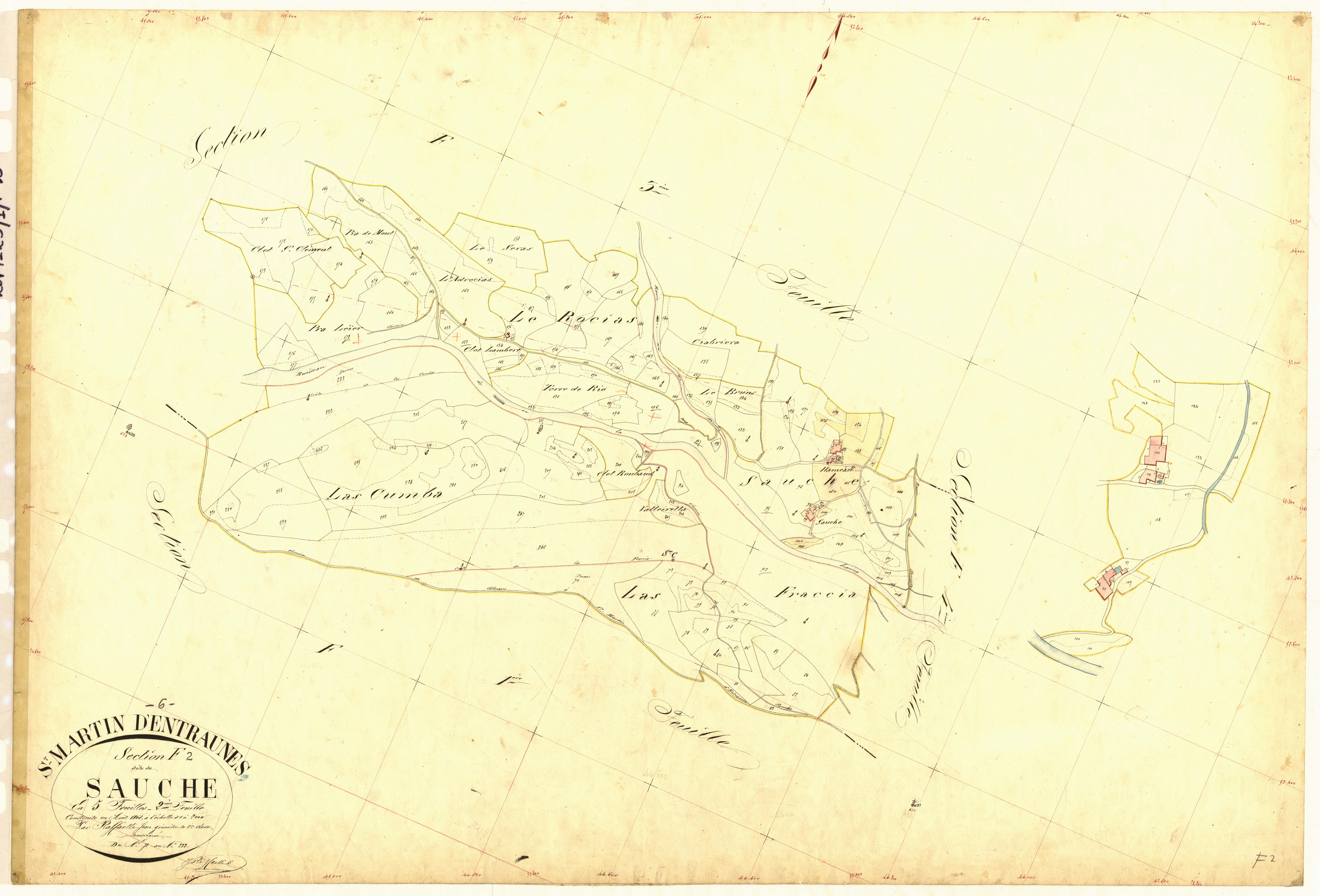 Sauche. - Plan de section, F2