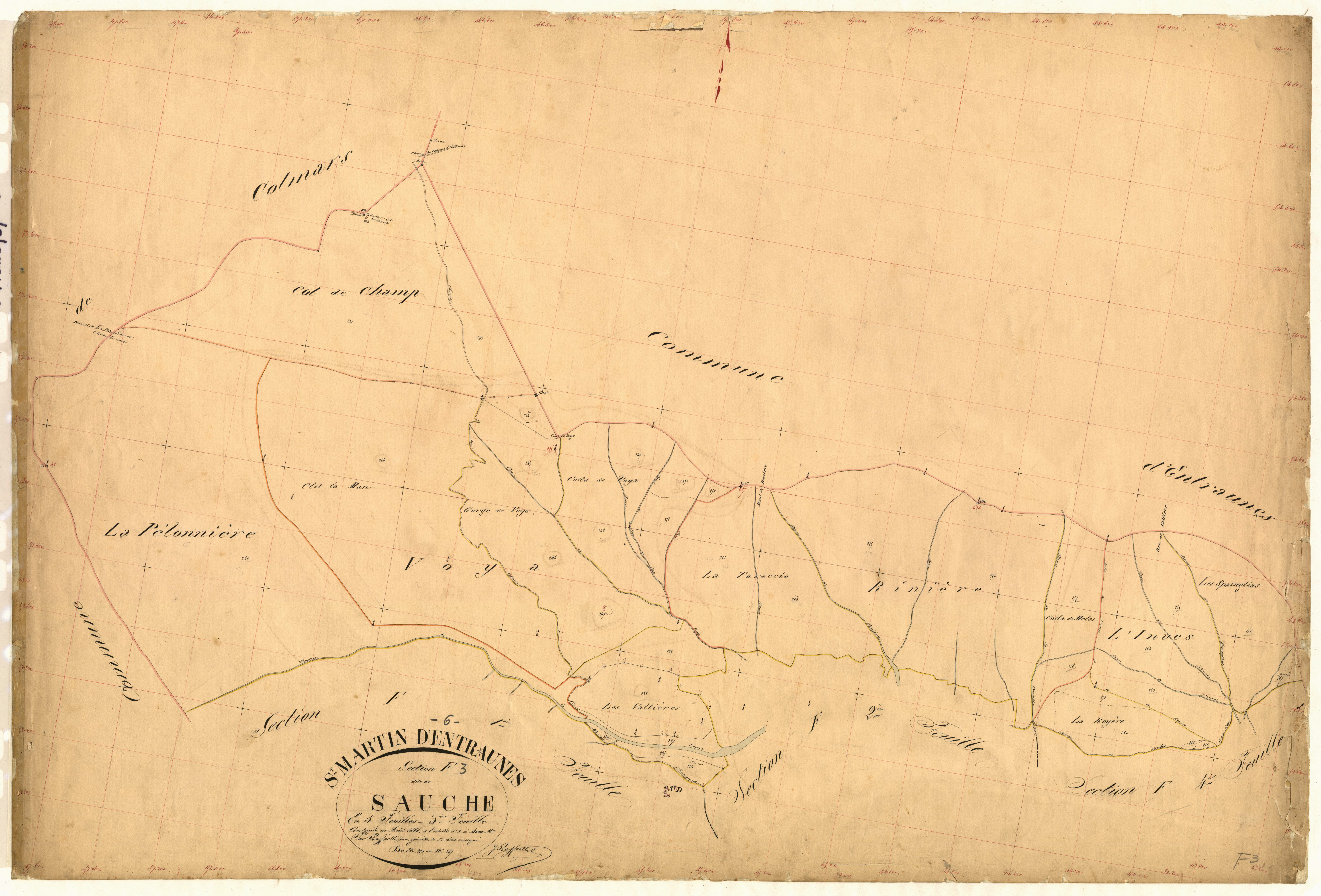 Sauche. - Plan de section, F3