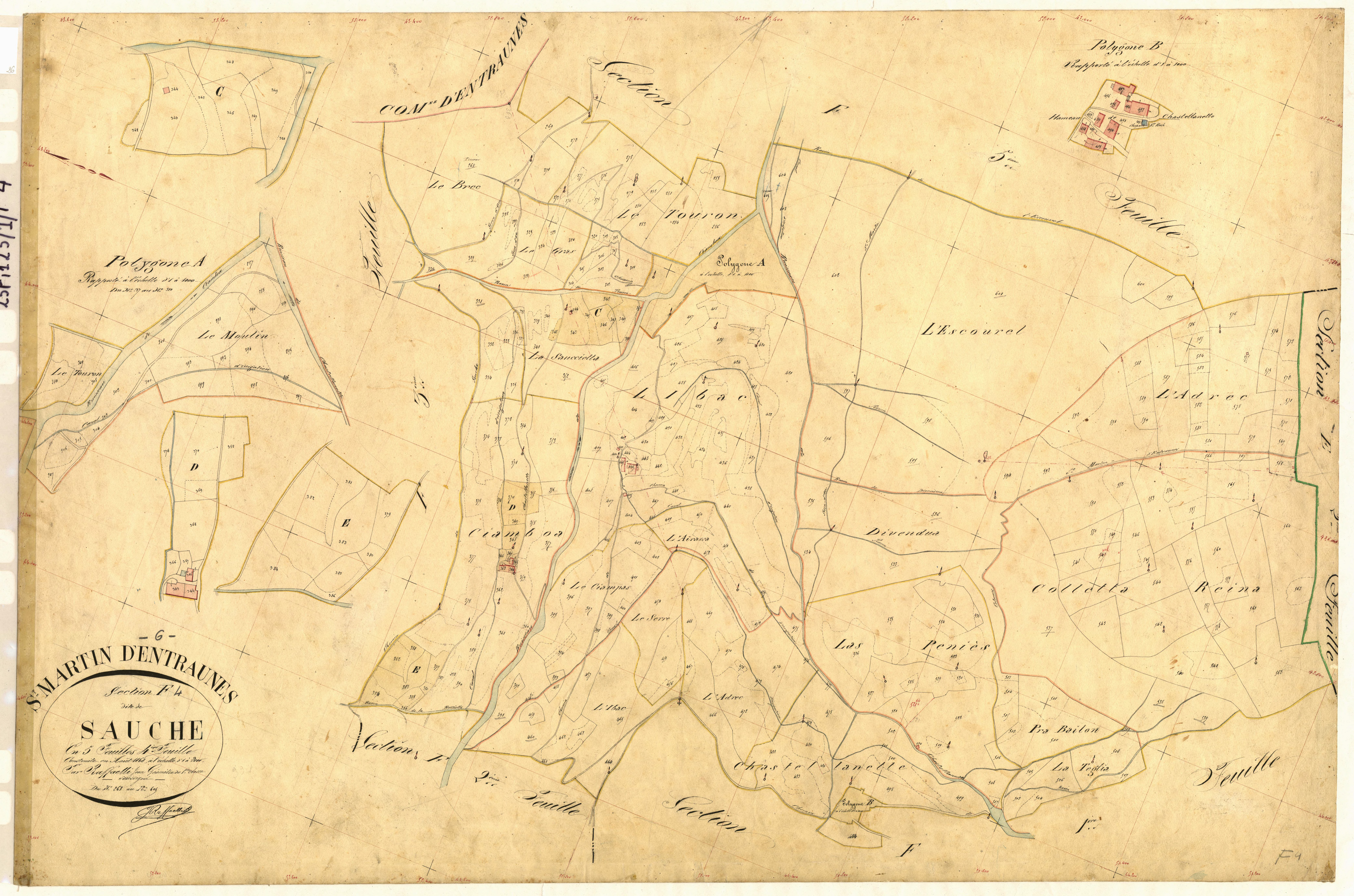 Sauche. - Plan de section, F4