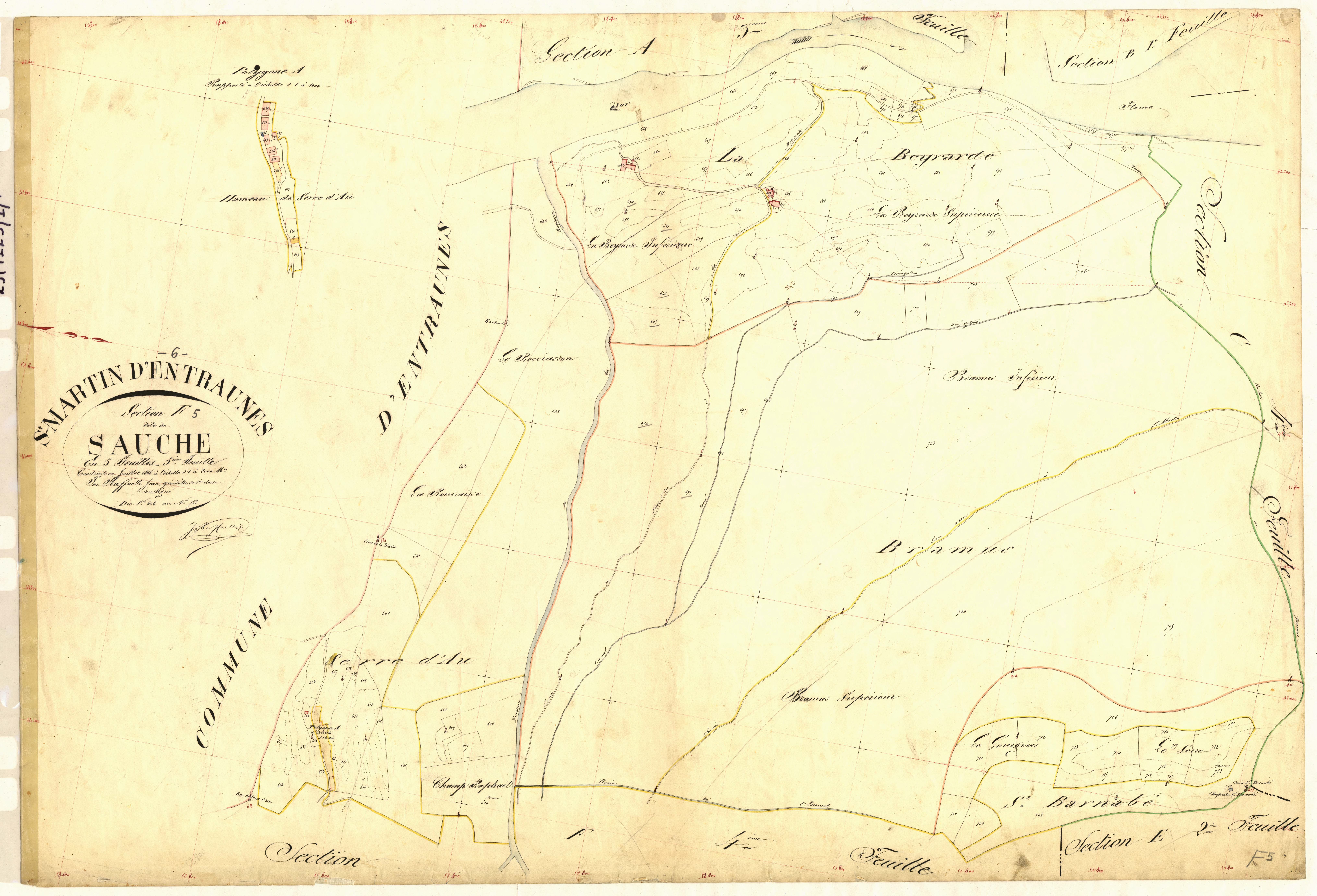 Sauche. - Plan de section, F5