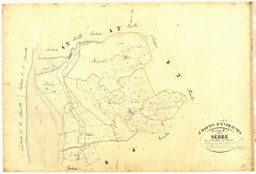 Le Serre. - Plan de section, B1