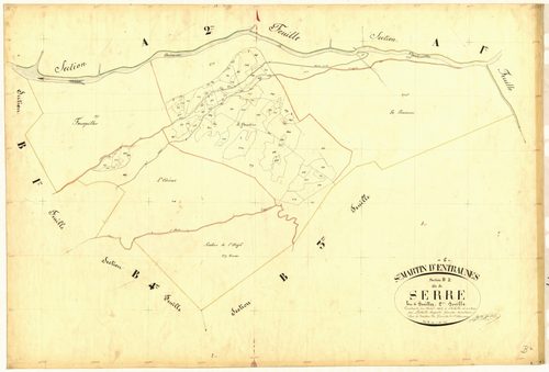 Le Serre. - Plan de section, B2