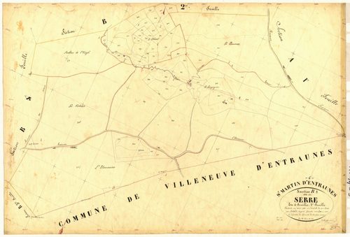 Le Serre. - Plan de section, B3