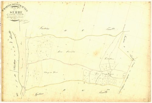 Le Serre. - Plan de section, B5