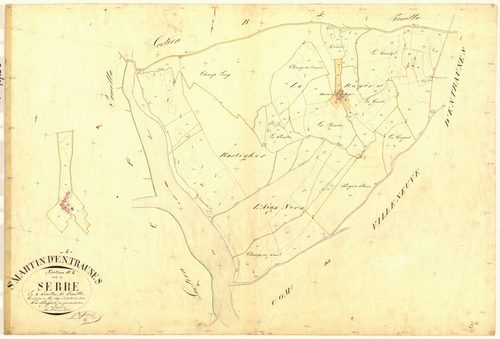 Le Serre. - Plan de section, B6