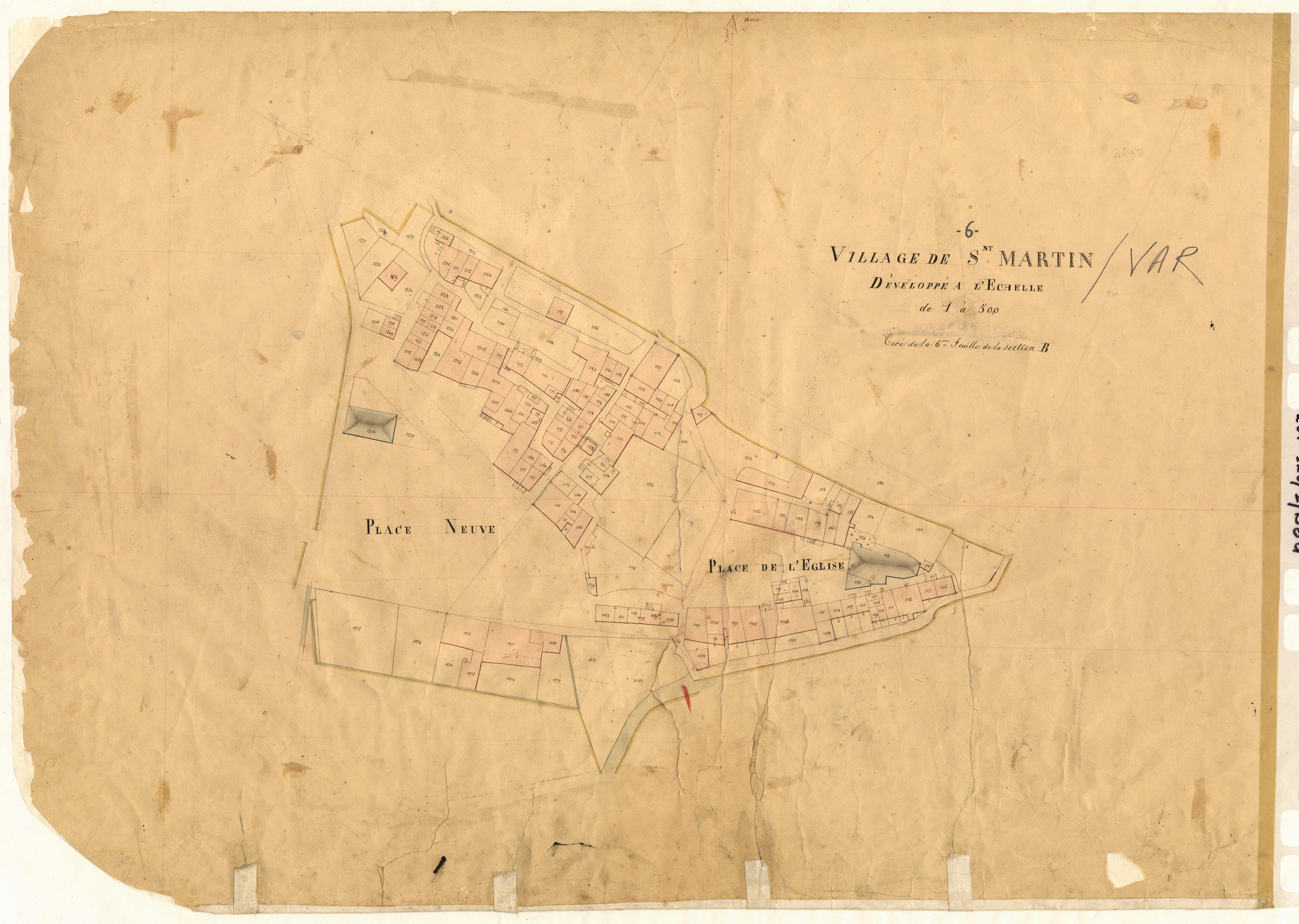 Saint-Martin (développement). - Plan de section, B6(d)