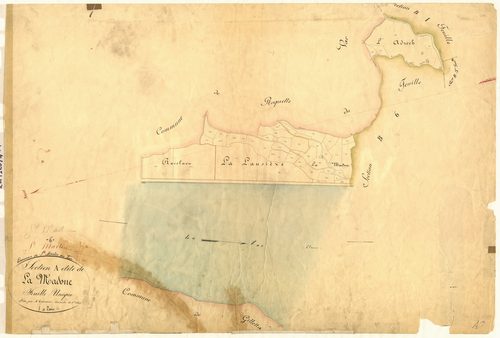 La Madone. - Plan de section, A