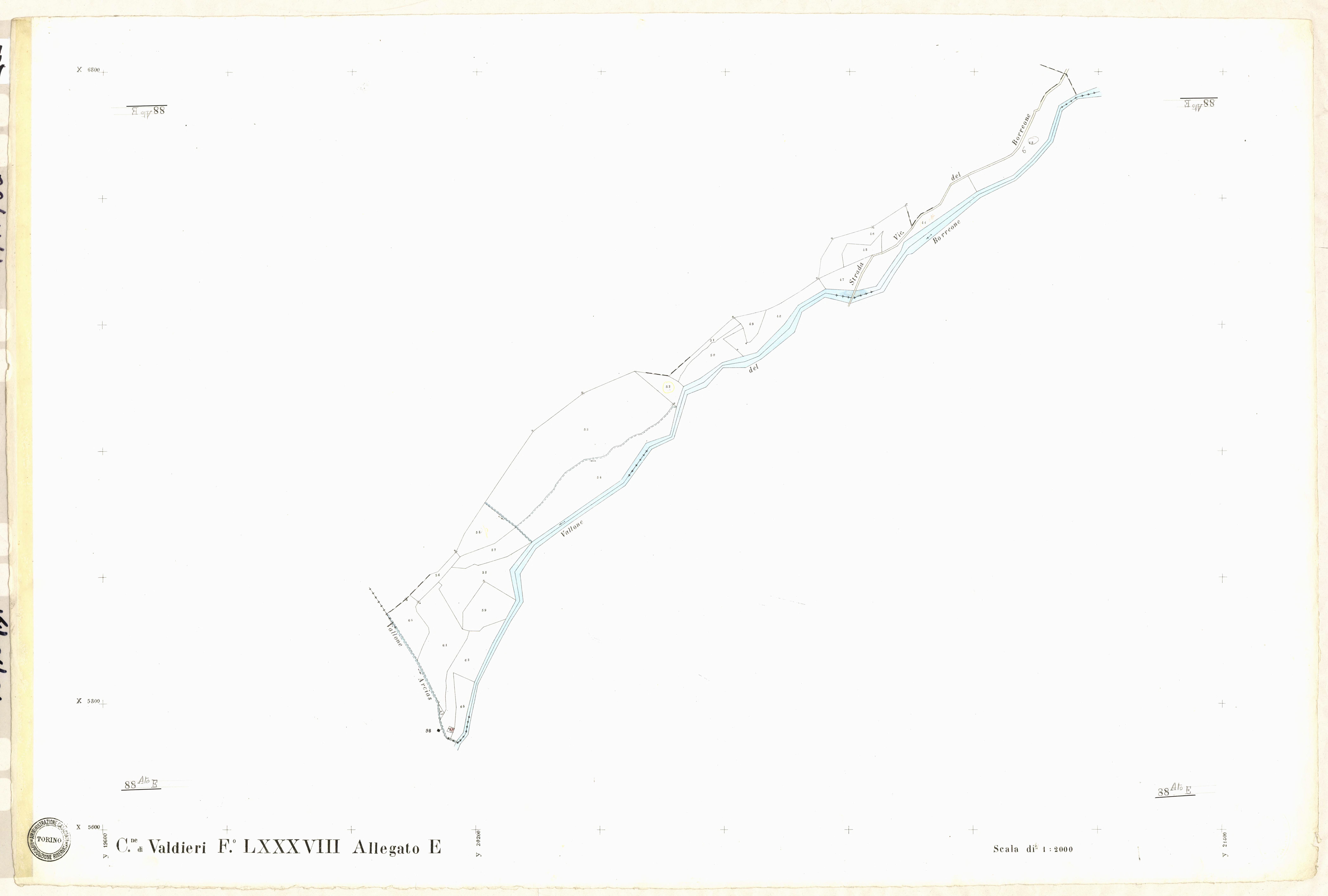 (développement). - Plan de section, LXXXVIII(d)