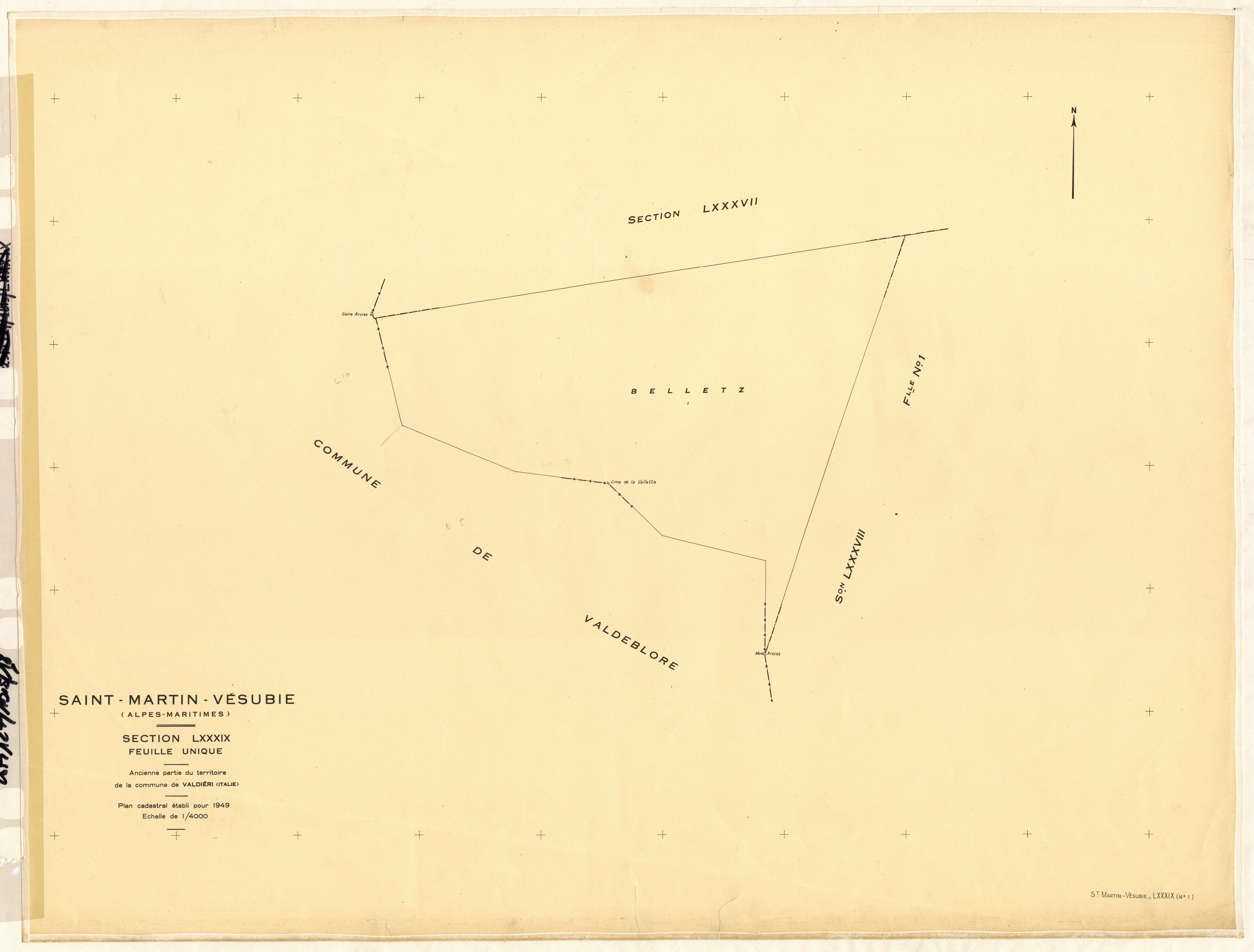 Plan de section, LXXXIX1