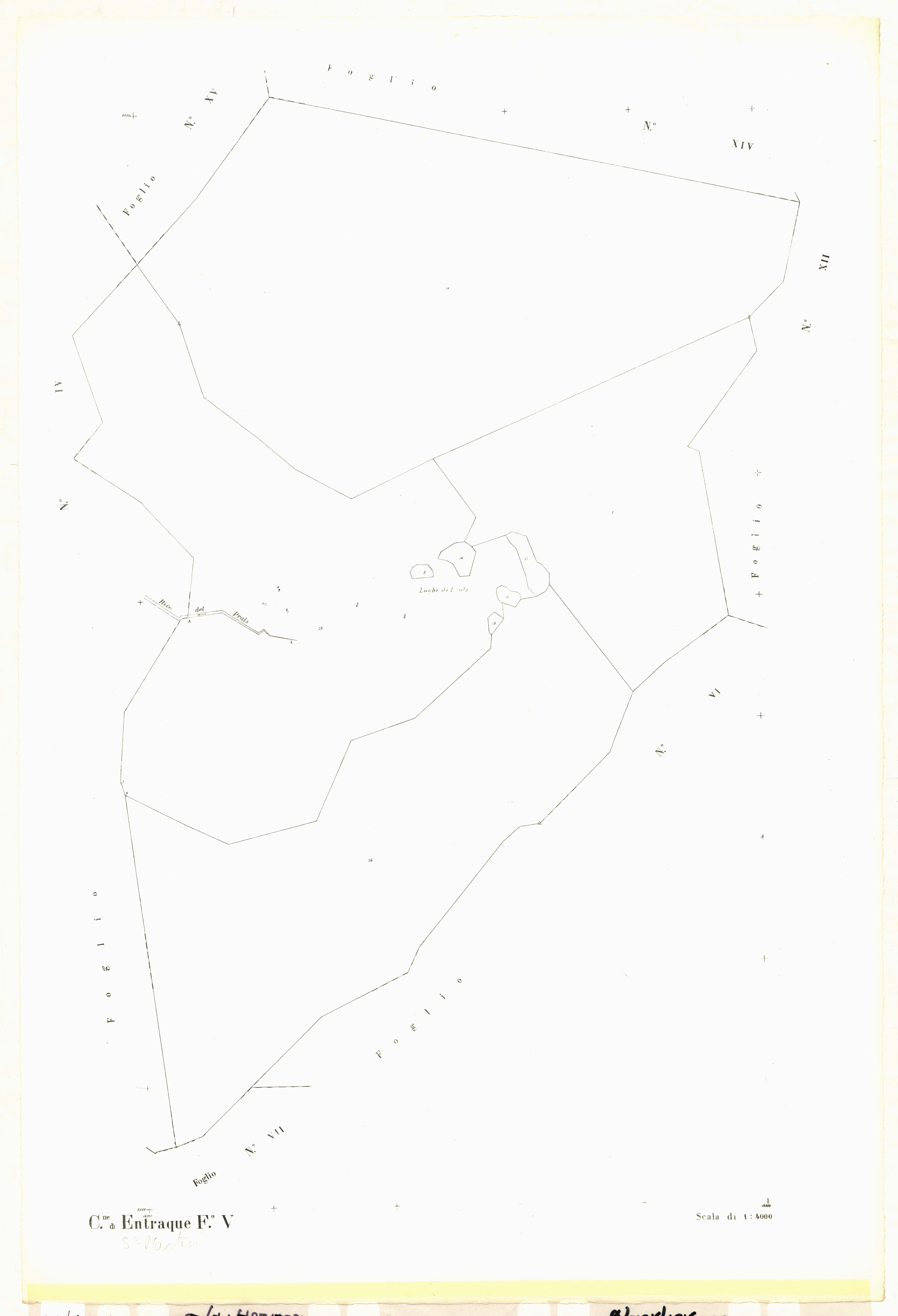 Plan de section, V
