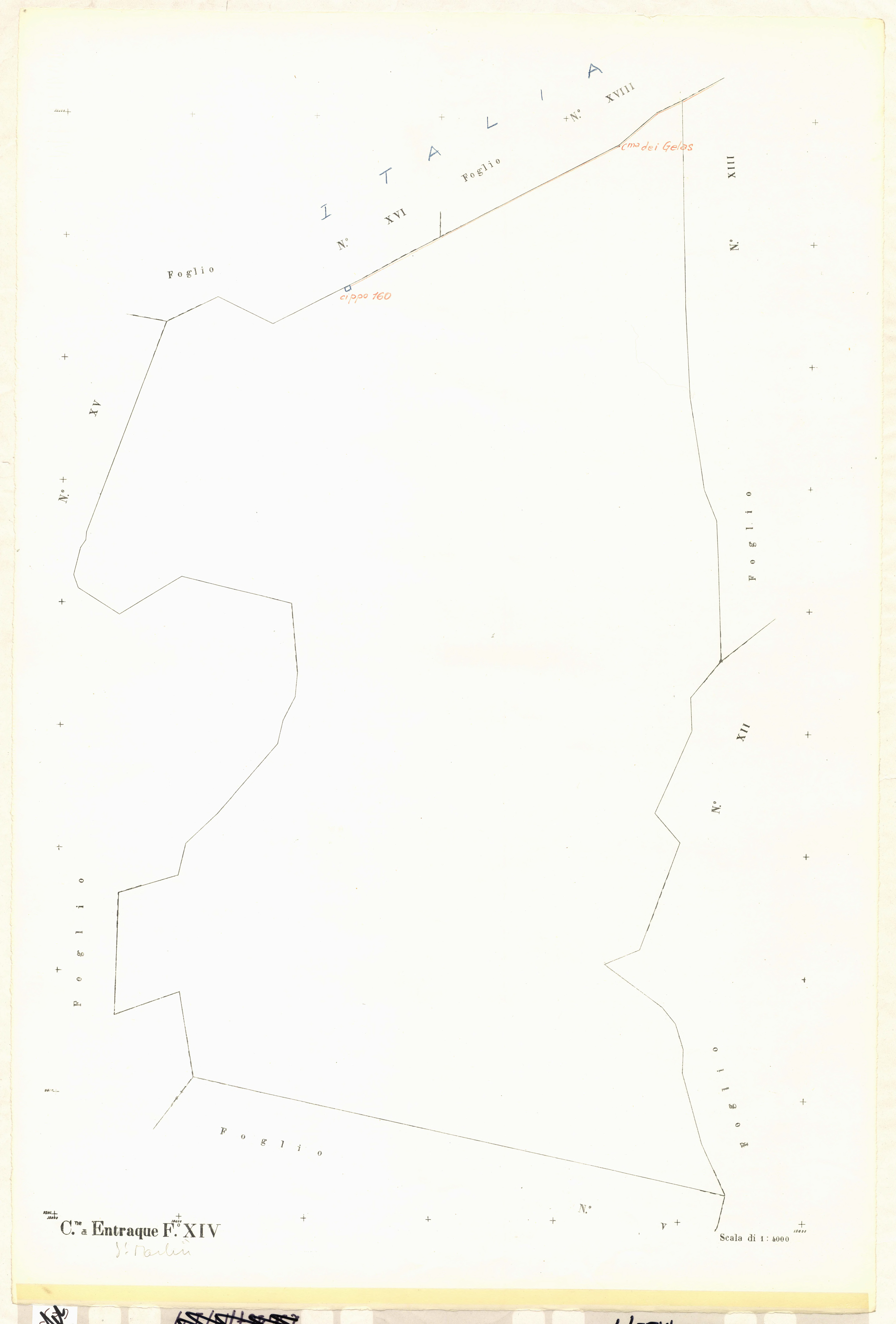 Plan de section, XIV