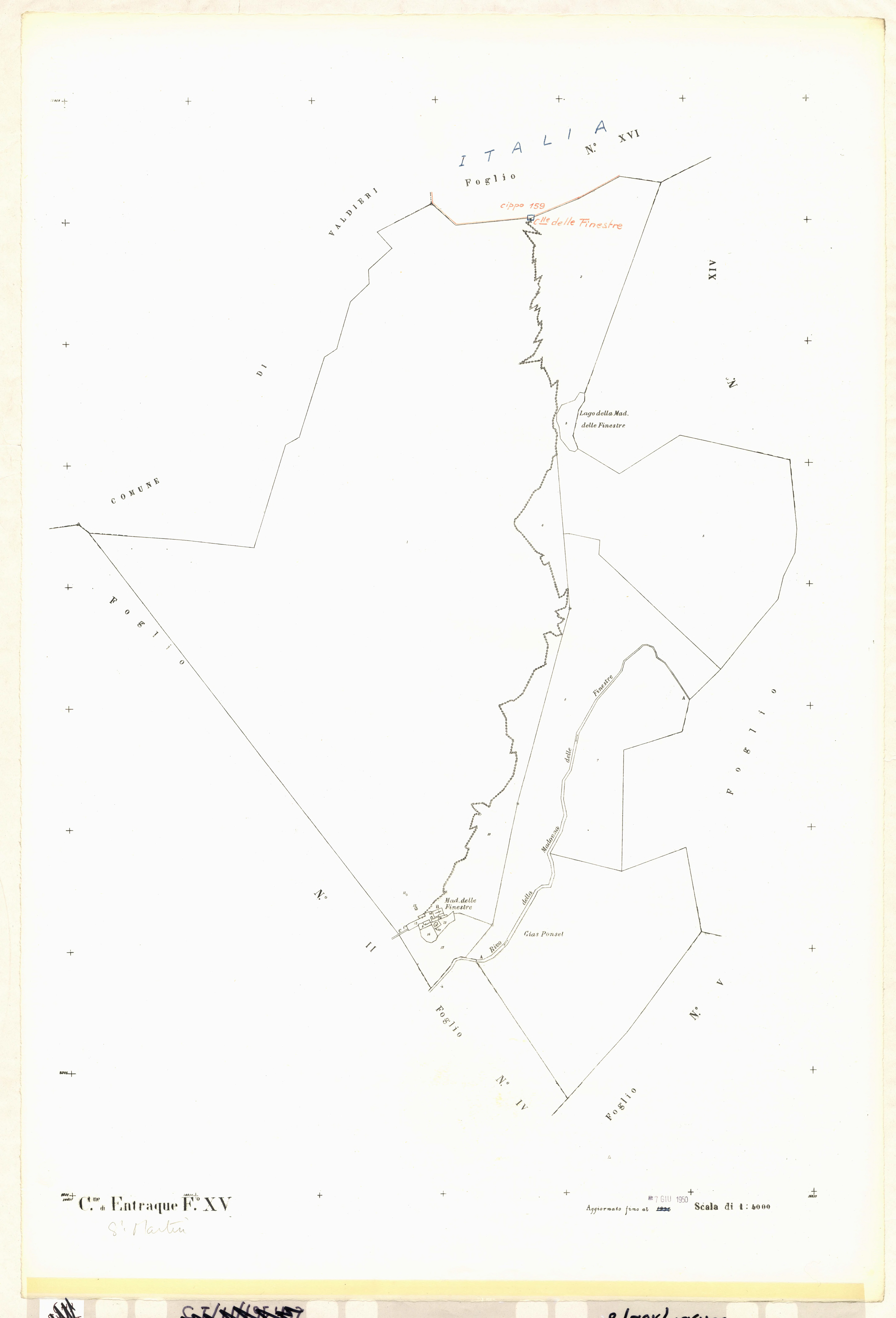 Plan de section, XV