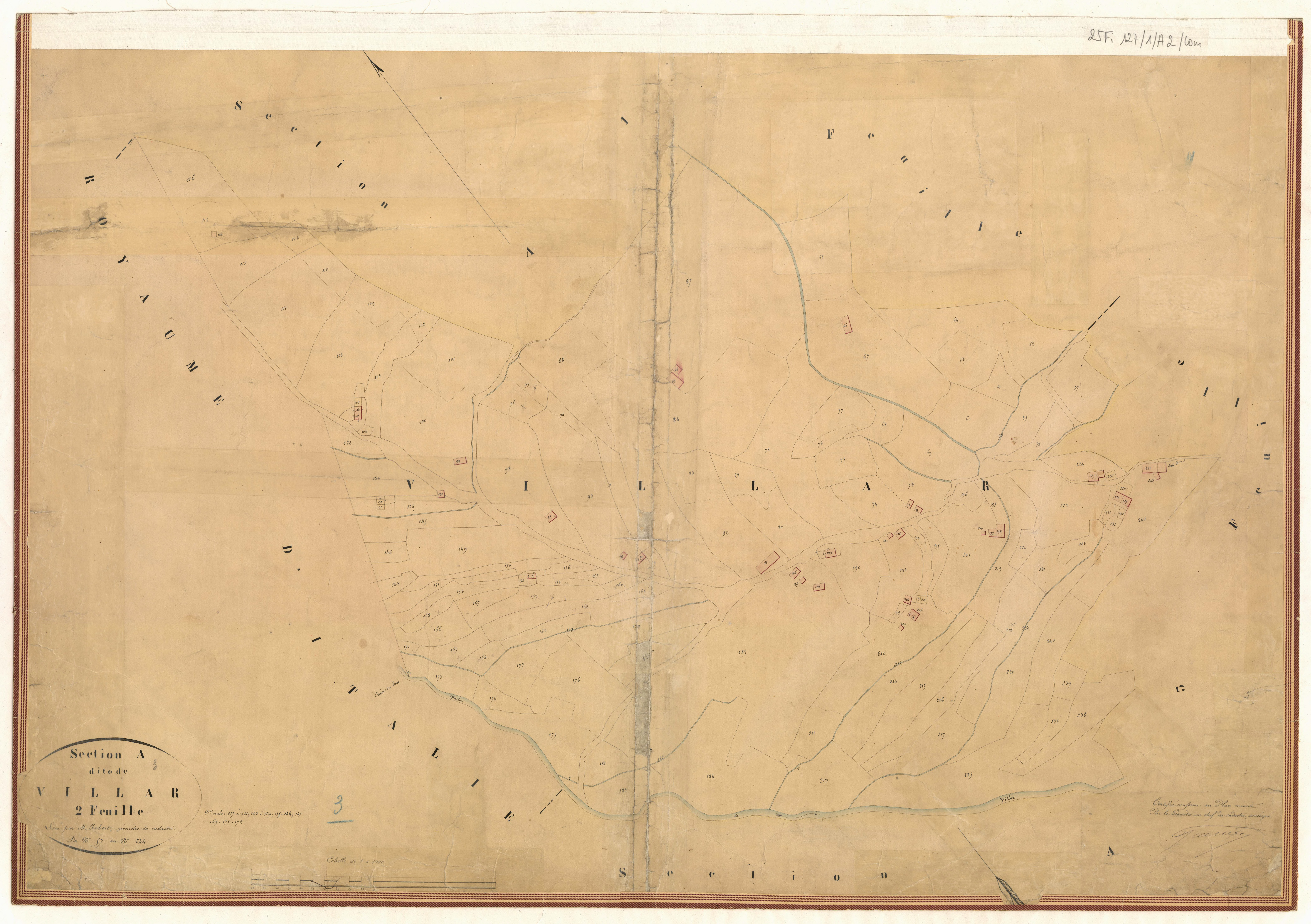 Villar. - Plan de section, A2
