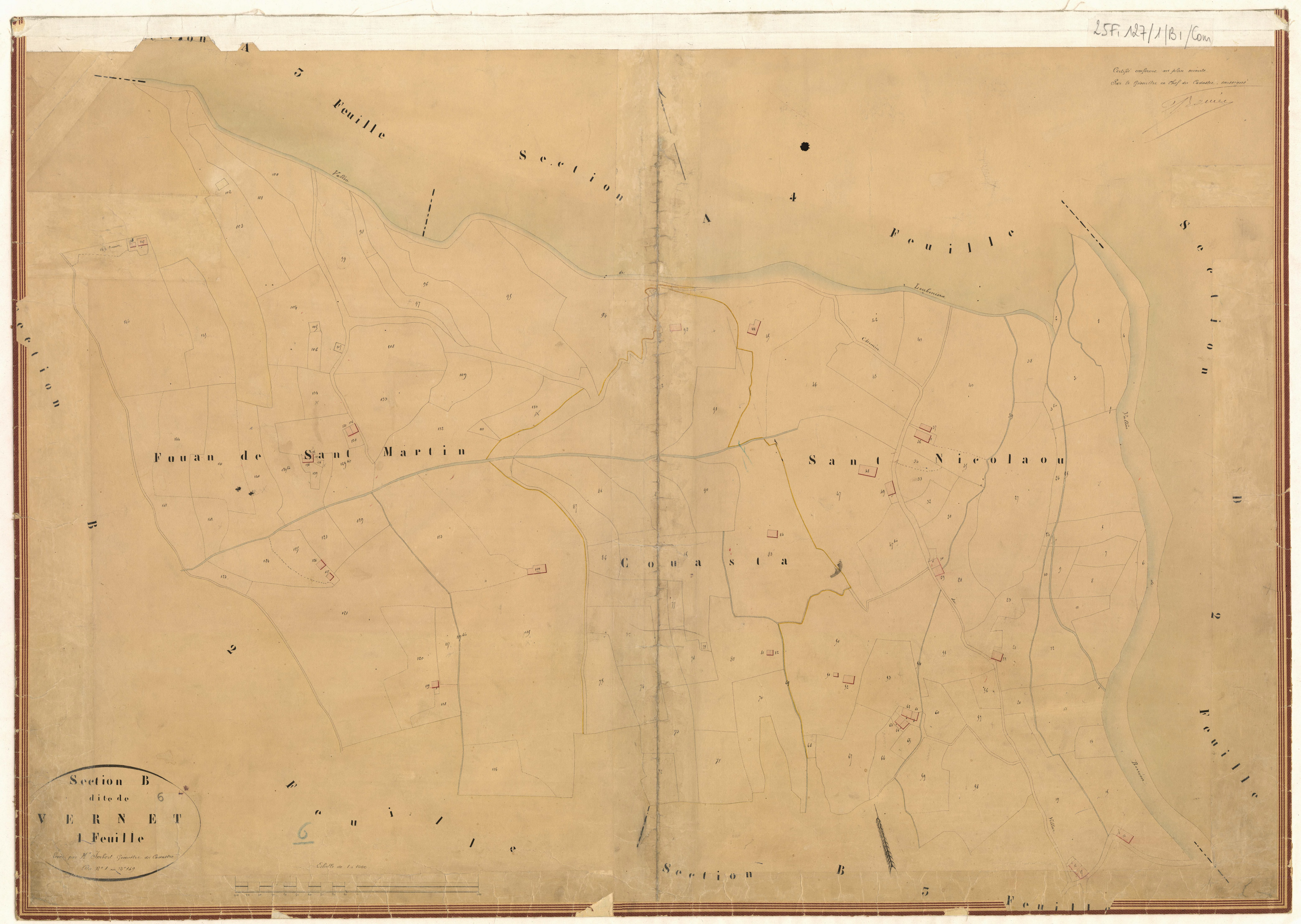 Vernet. - Plan de section, B1
