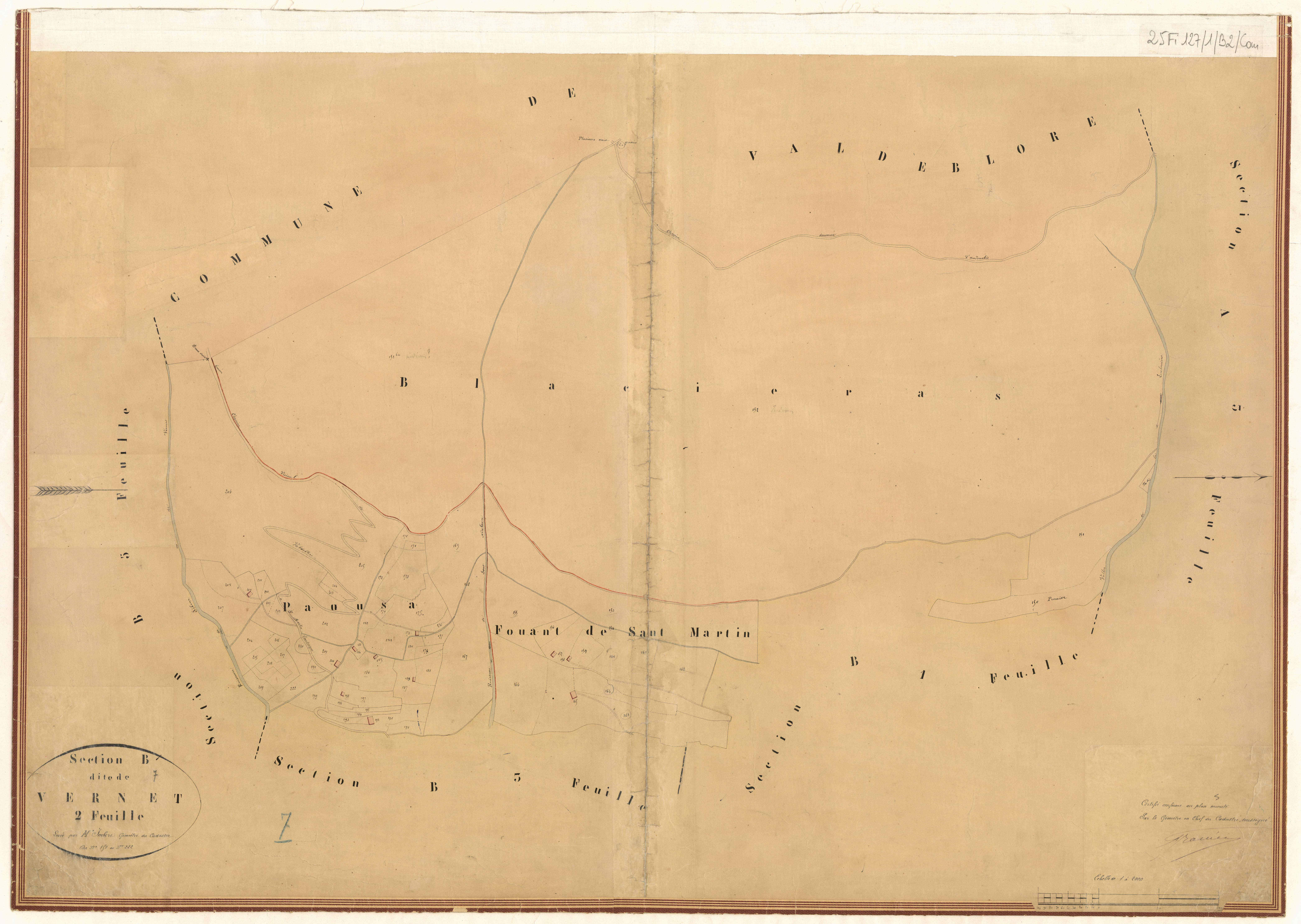 Vernet. - Plan de section, B2