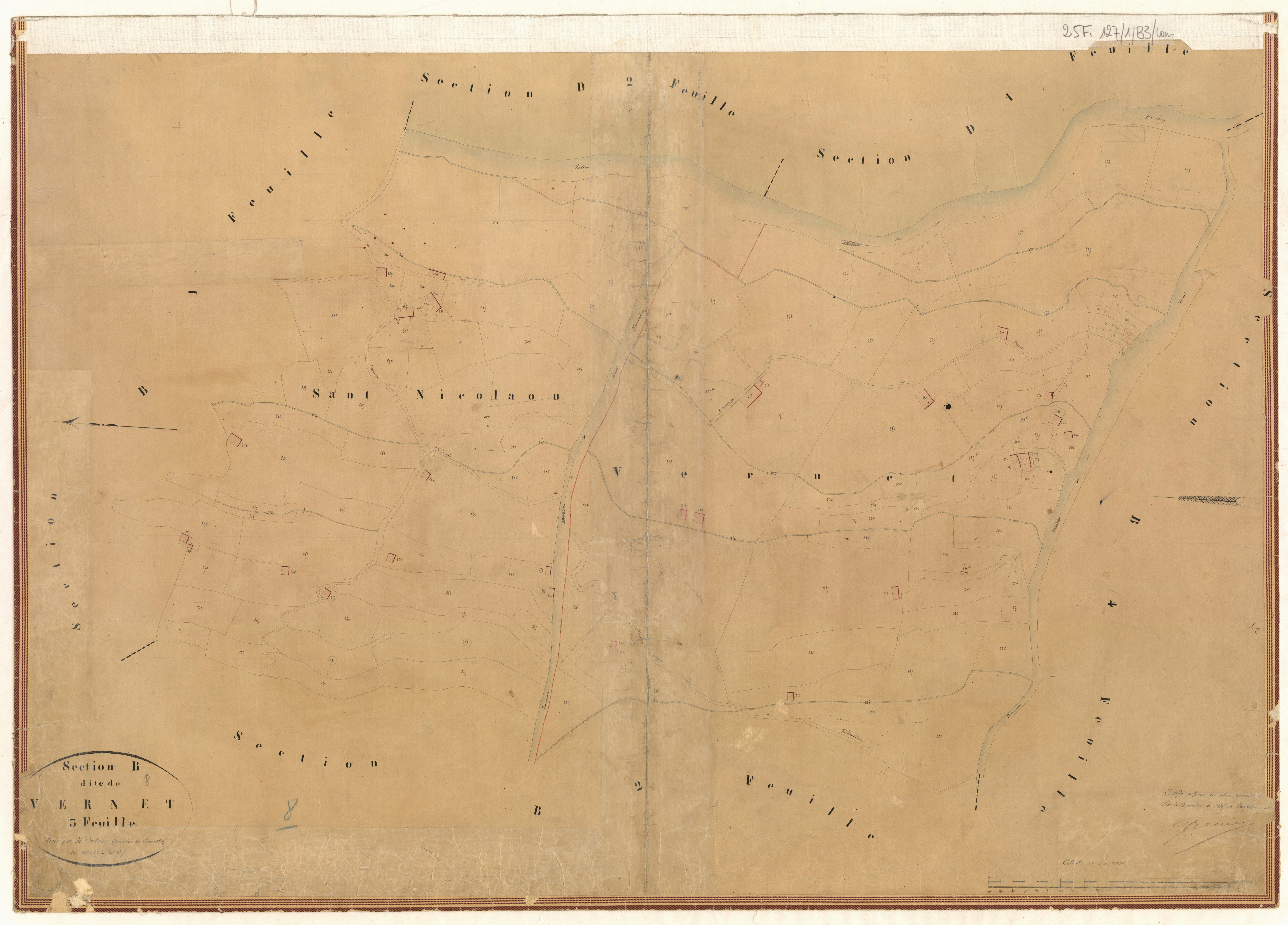 Vernet. - Plan de section, B3