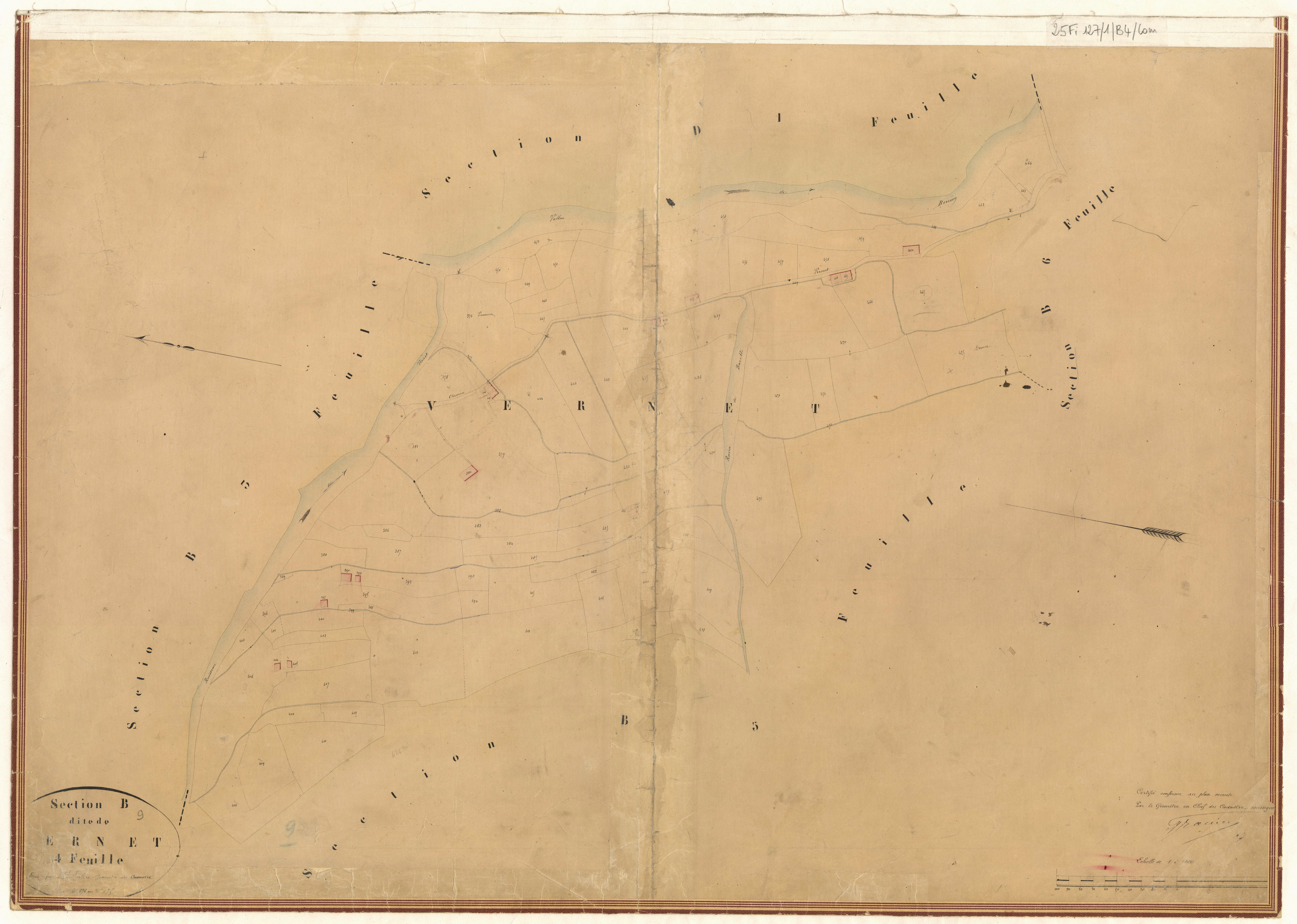 Vernet. - Plan de section, B4