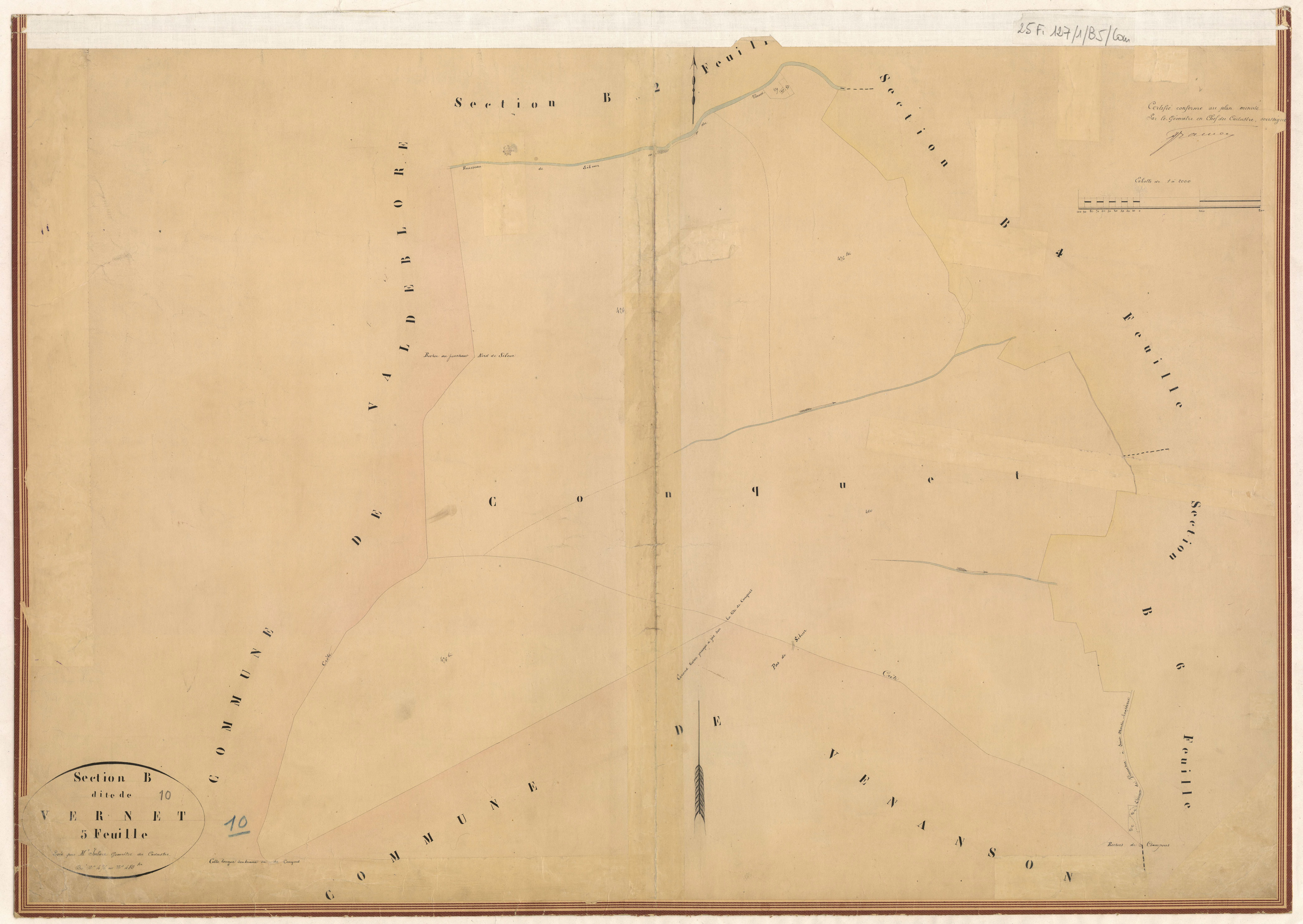 Vernet. - Plan de section, B5