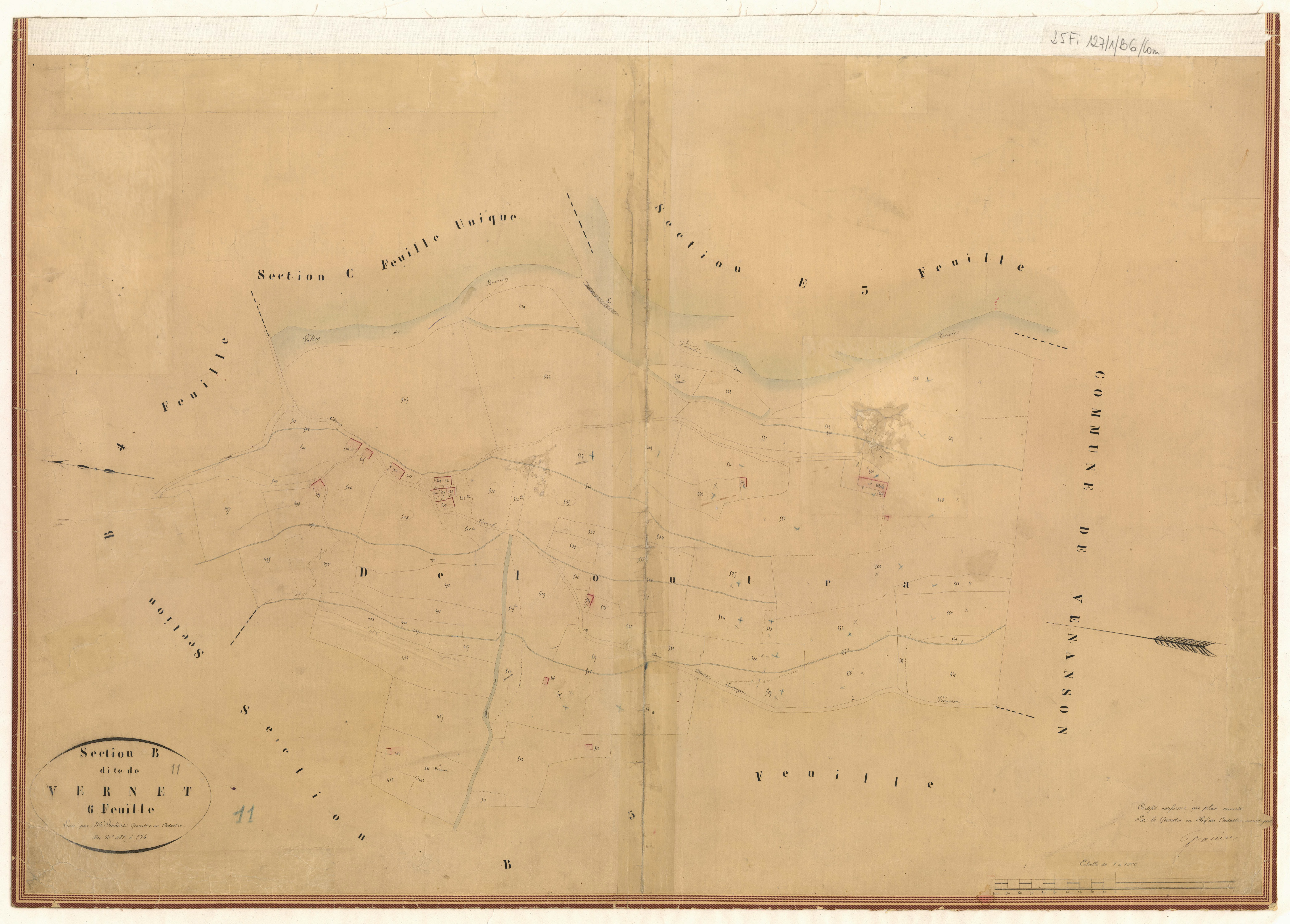 Vernet. - Plan de section, B6