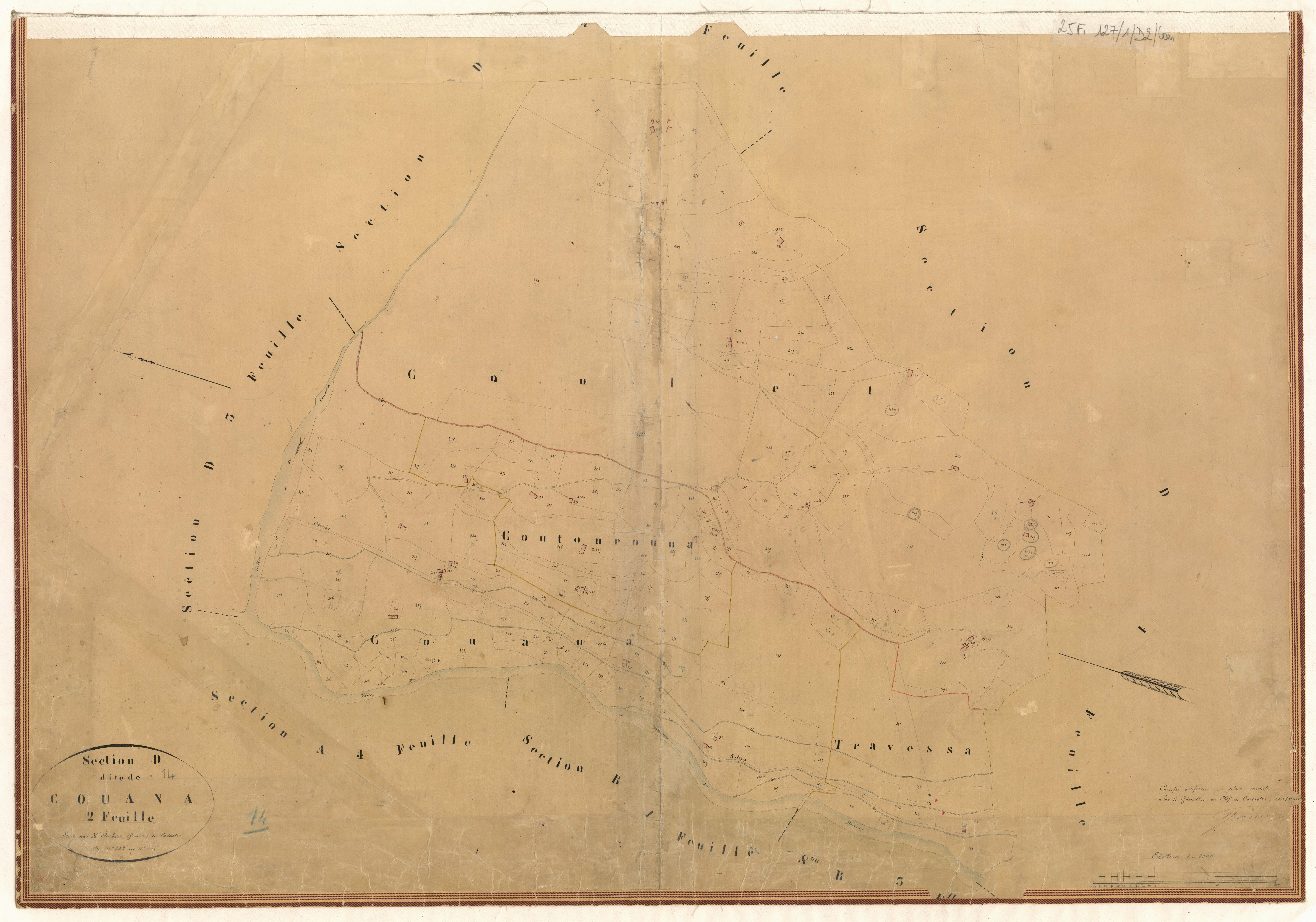 Couana. - Plan de section, D2