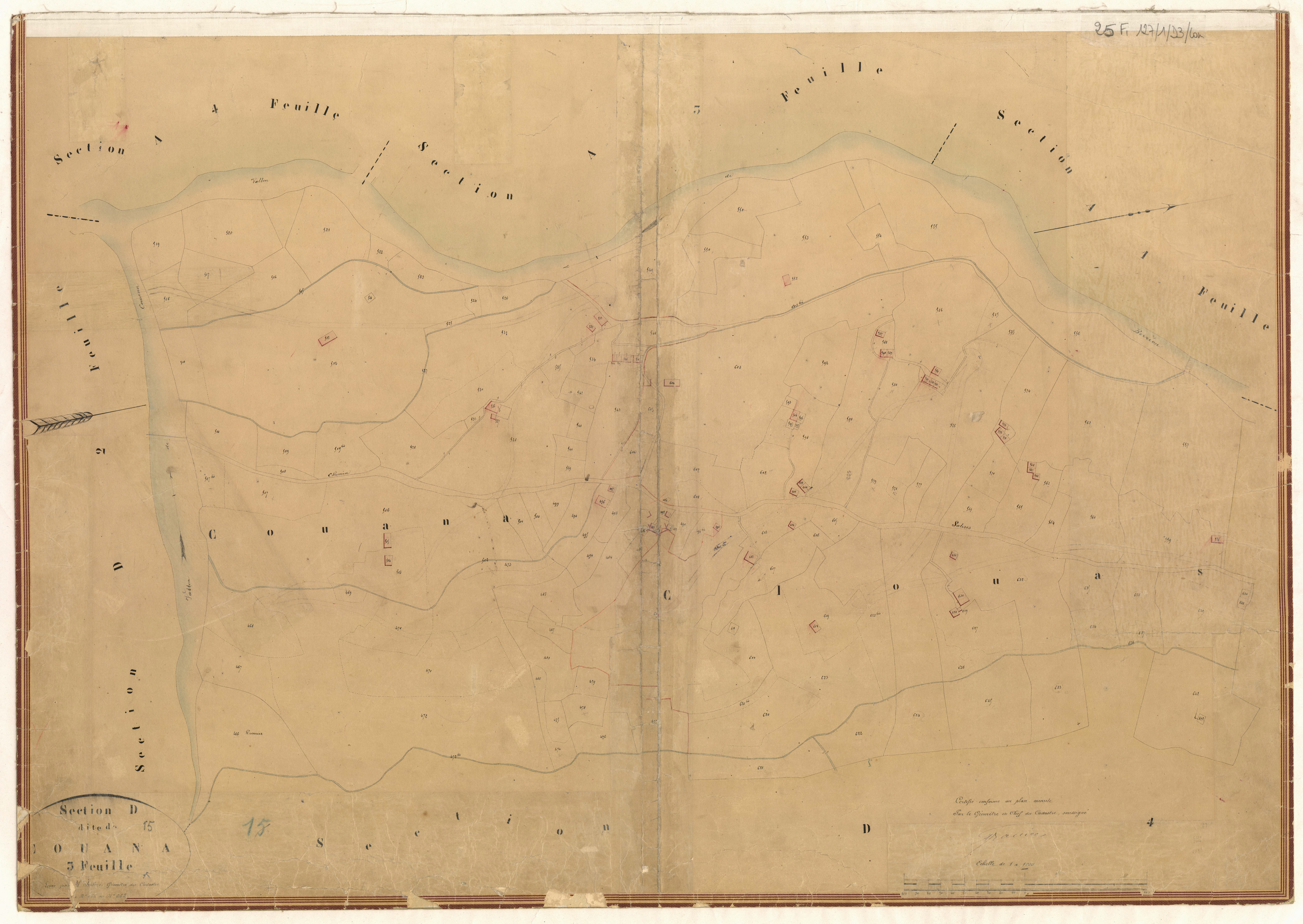 Couana. - Plan de section, D3