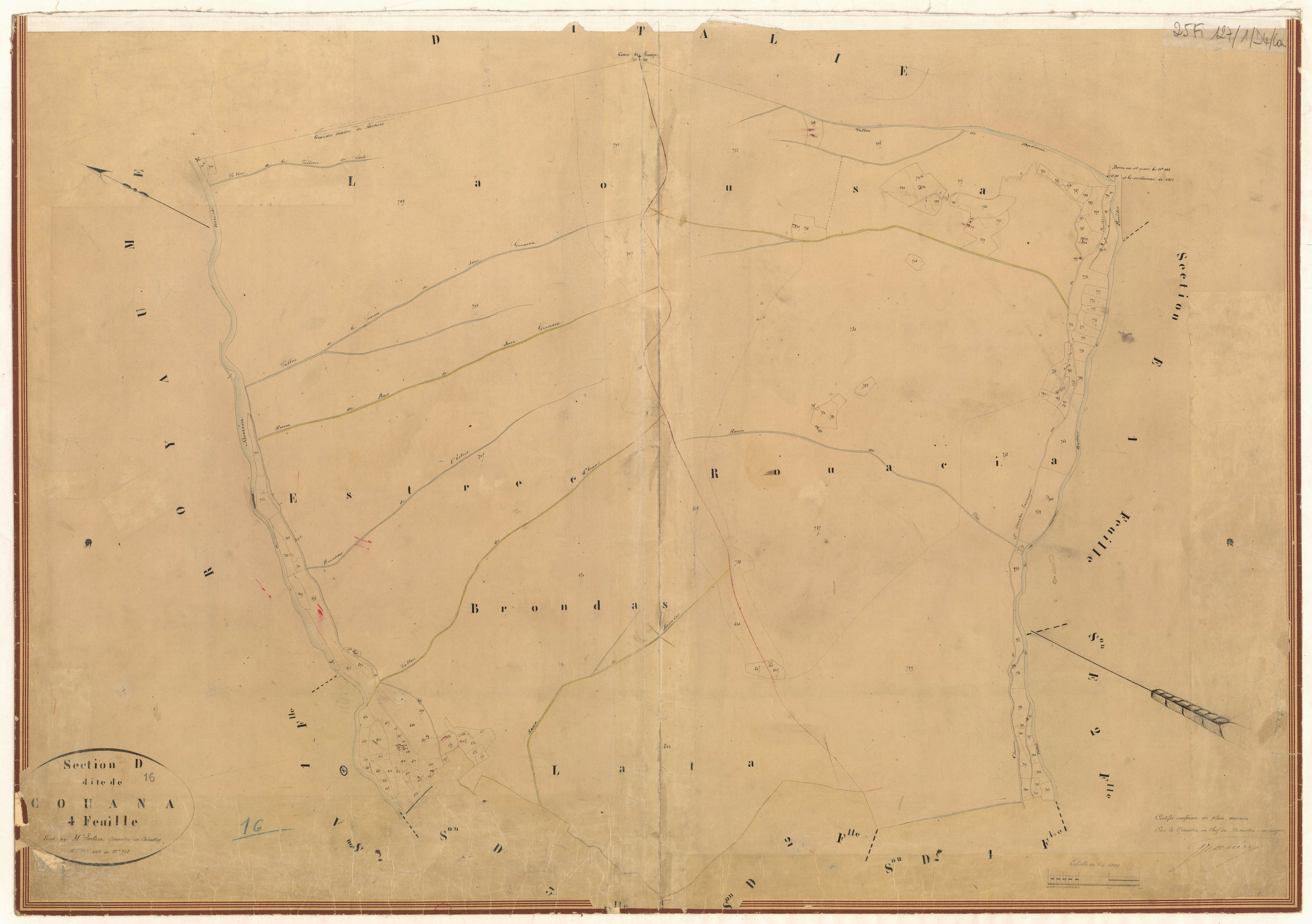Couana. - Plan de section, D4