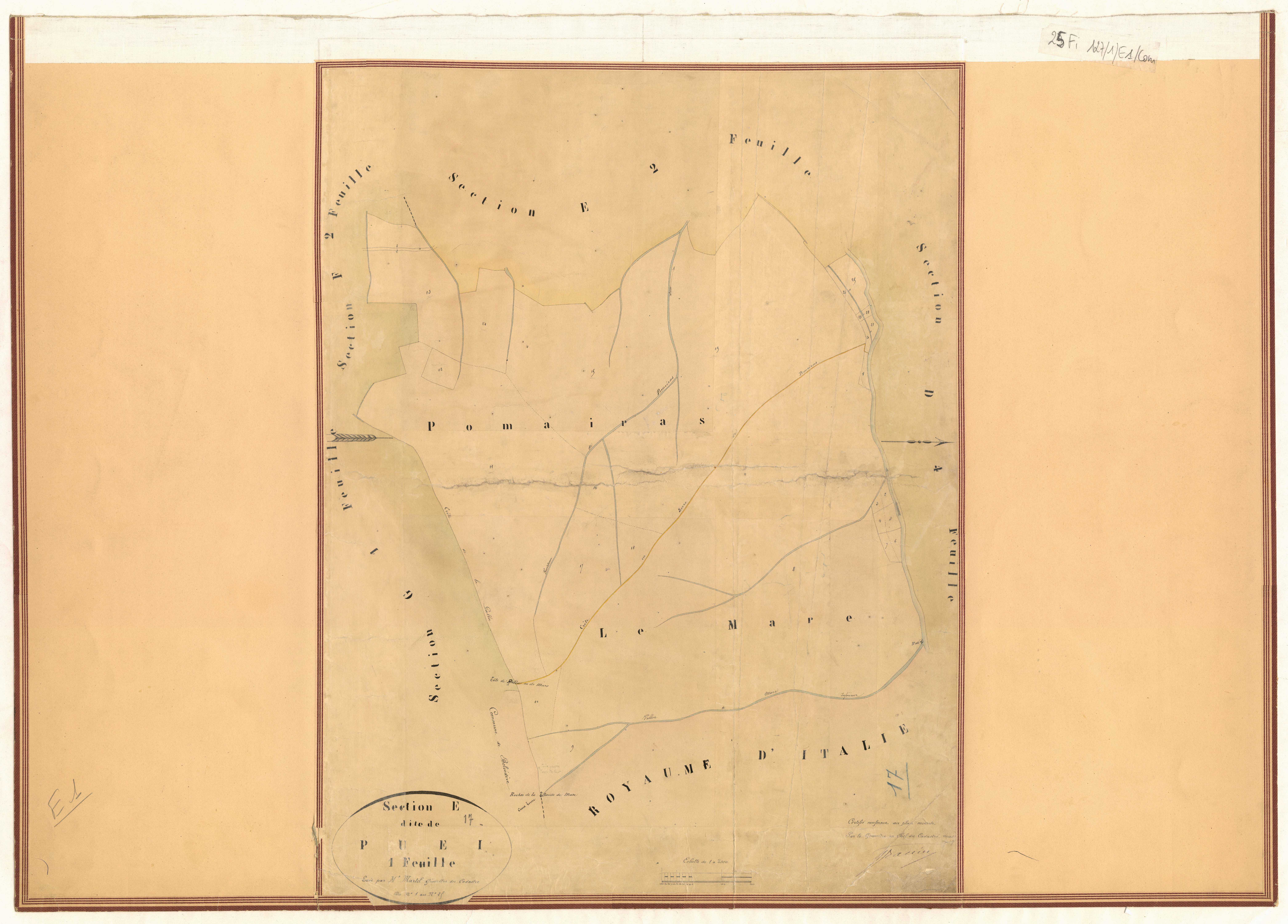 Le Puei. - Plan de section, E1