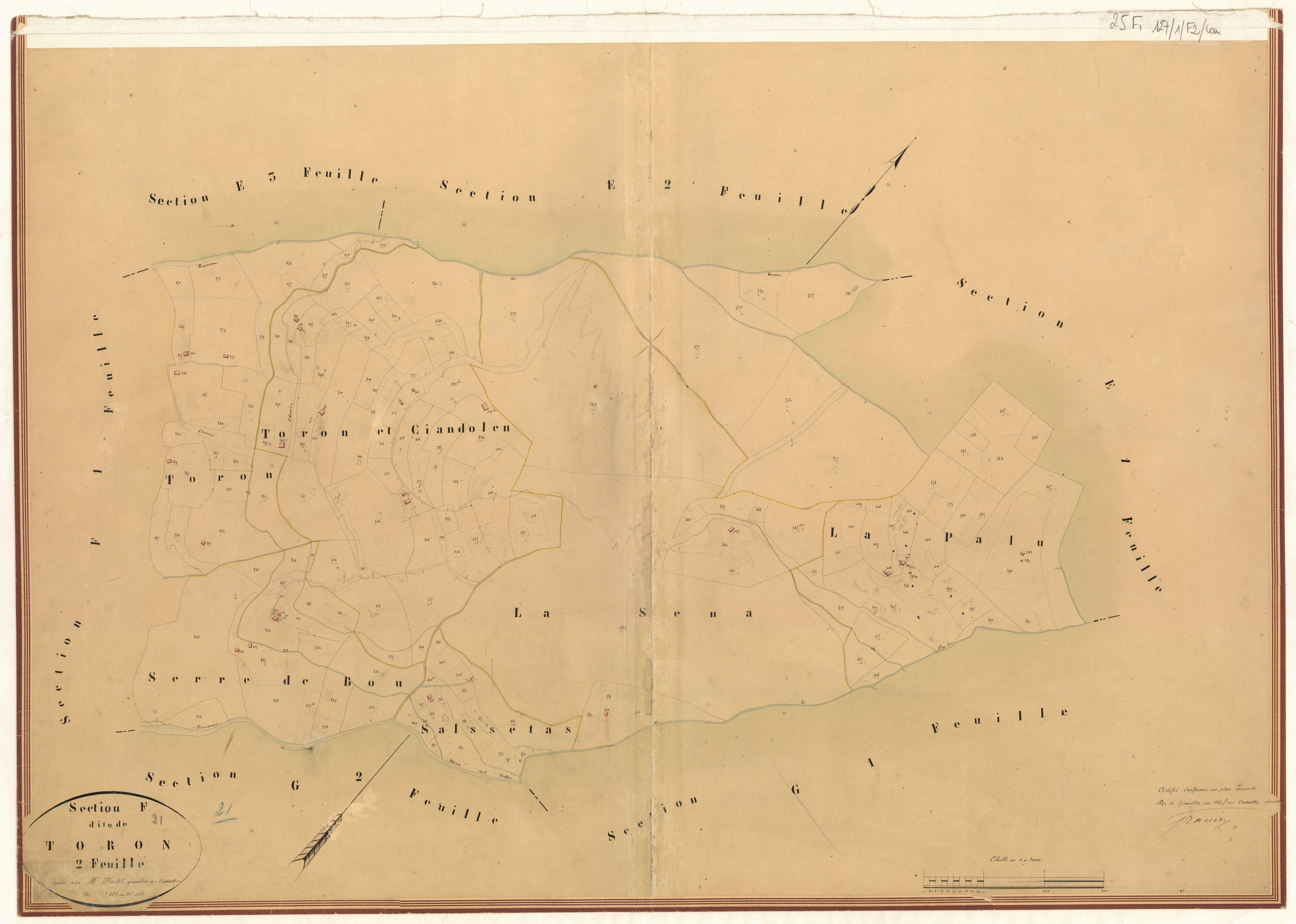 Toron. - Plan de section, F2
