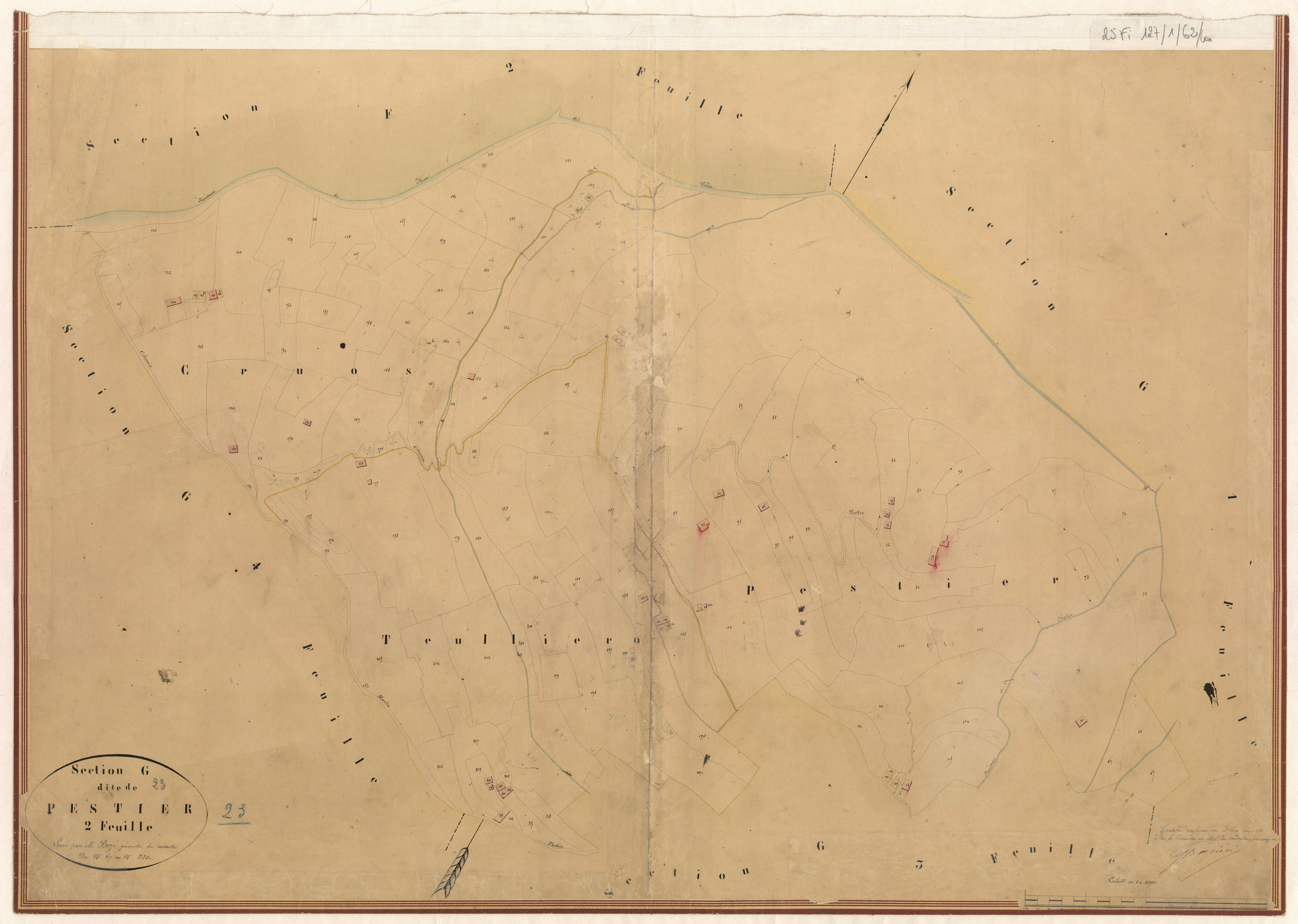 Pestier. - Plan de section, G2