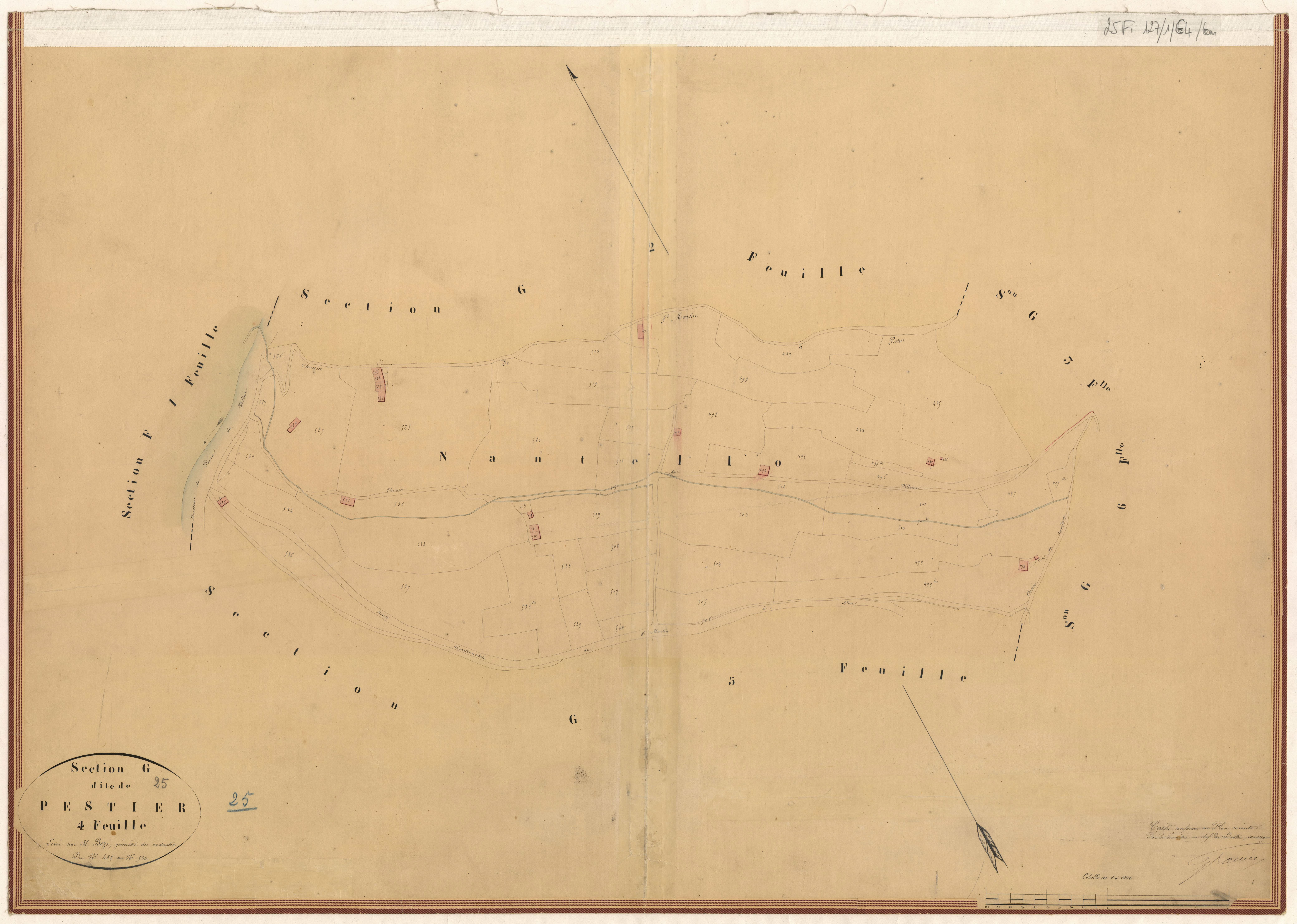 Pestier. - Plan de section, G4