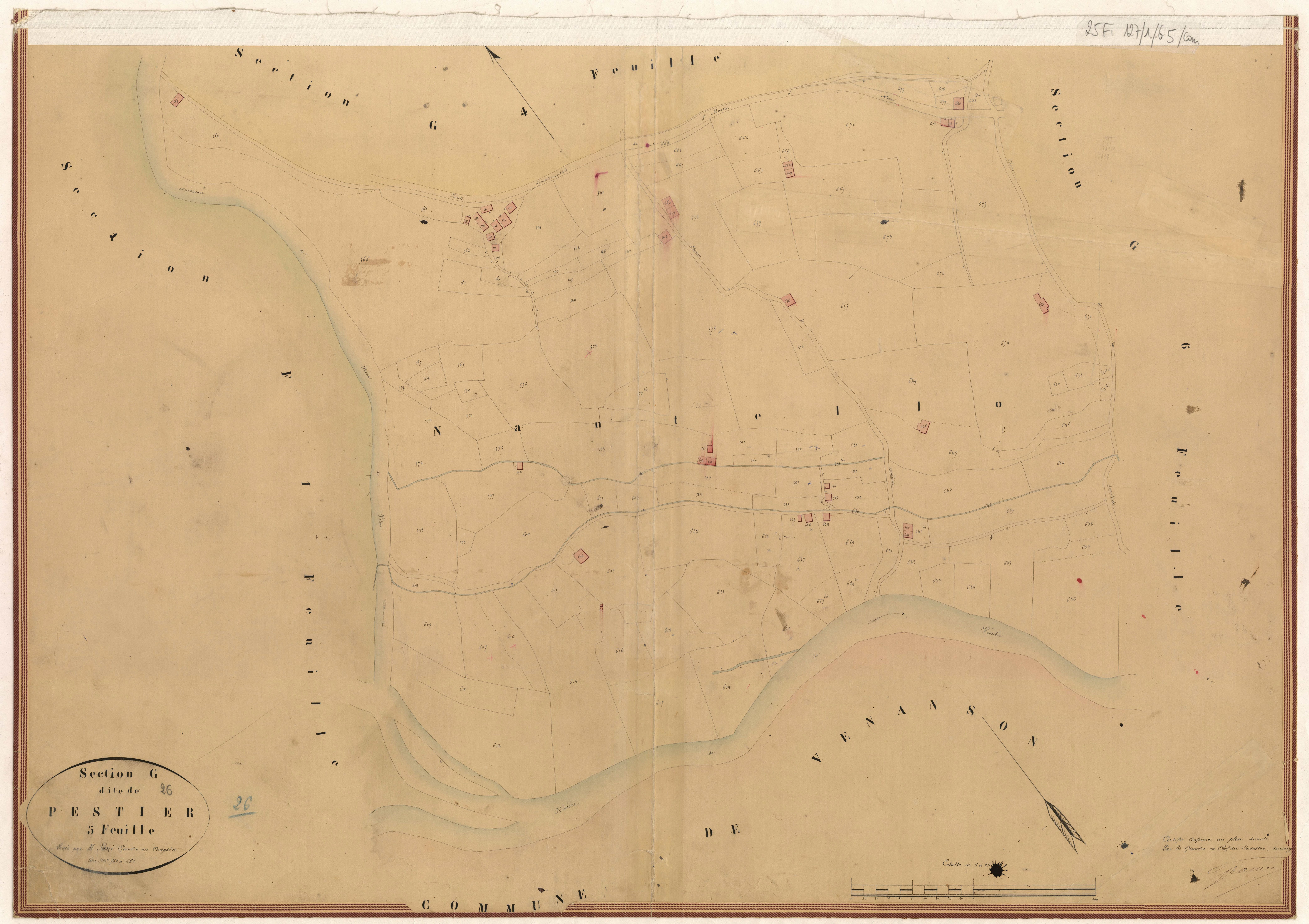 Pestier. - Plan de section, G5