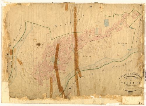 Le Village. - Plan de section, C