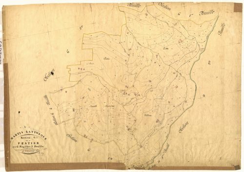 Pestier. - Plan de section, G3