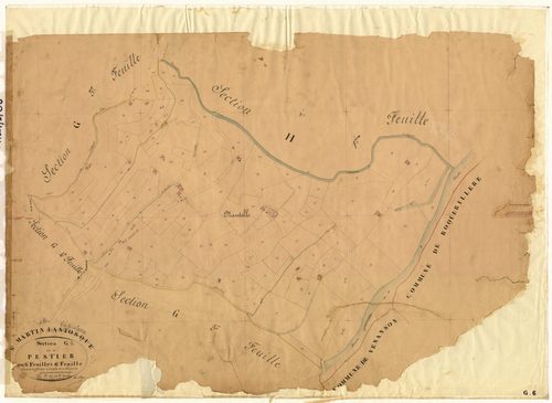 Pestier. - Plan de section, G6