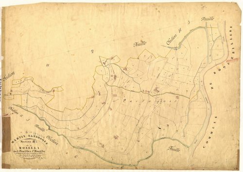 Mosella. - Plan de section, H1