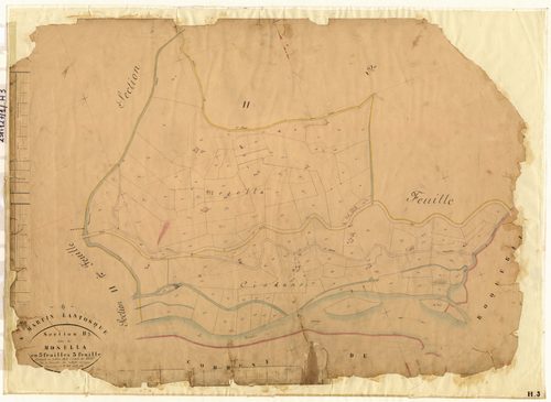 Mosella. - Plan de section, H3