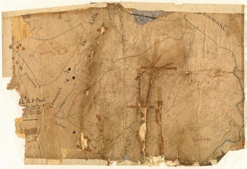 La Gardette. - Plan de section, A