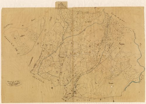 La Gardette. - Plan de section, A
