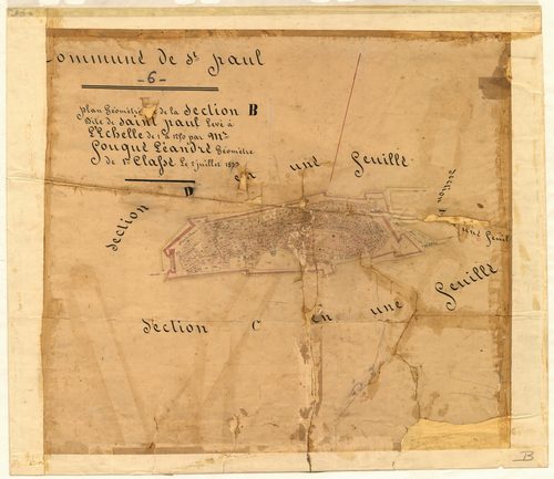 Saint-Paul. - Plan de section, B