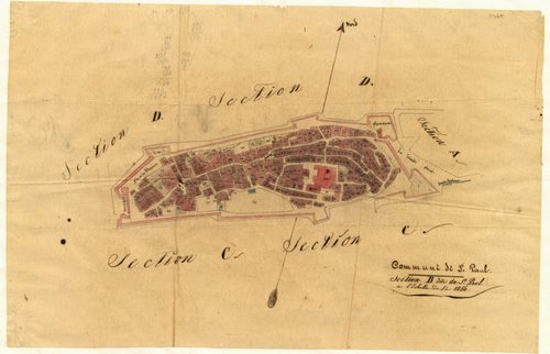 Saint-Paul. - Plan de section, B