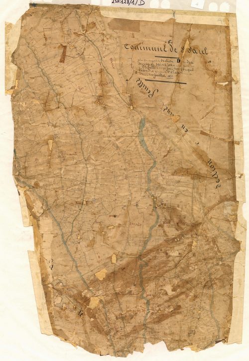 Les Serres et Saint-Jean. - Plan de section, D
