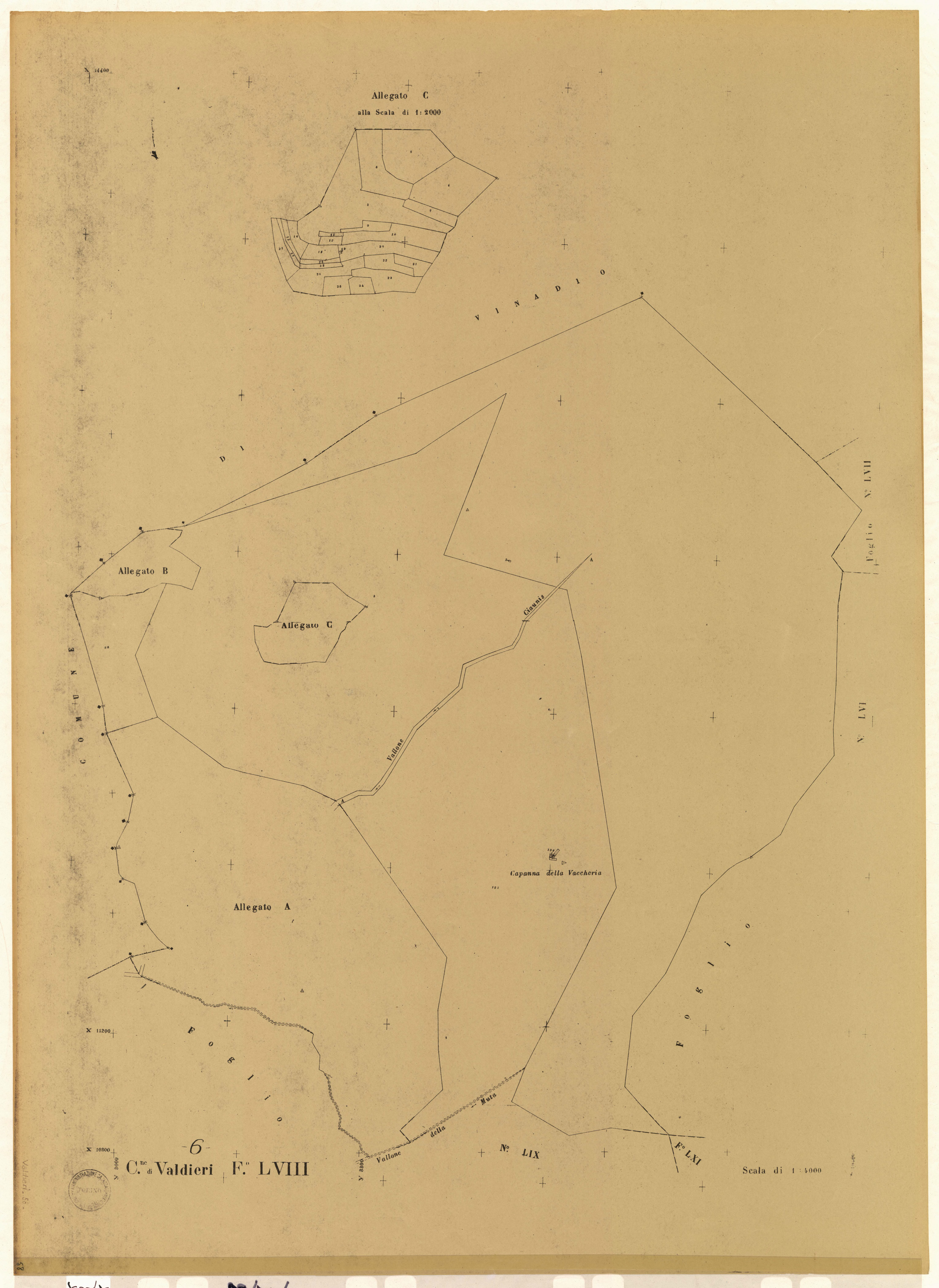 Plan de section, LVIII